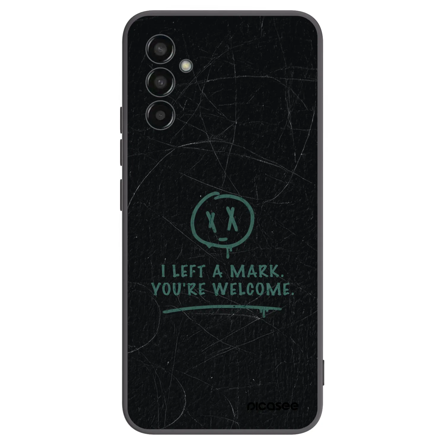 Picasee silikonowe czarne etui na Samsung Galaxy M13 M135F - LEFT A MARK