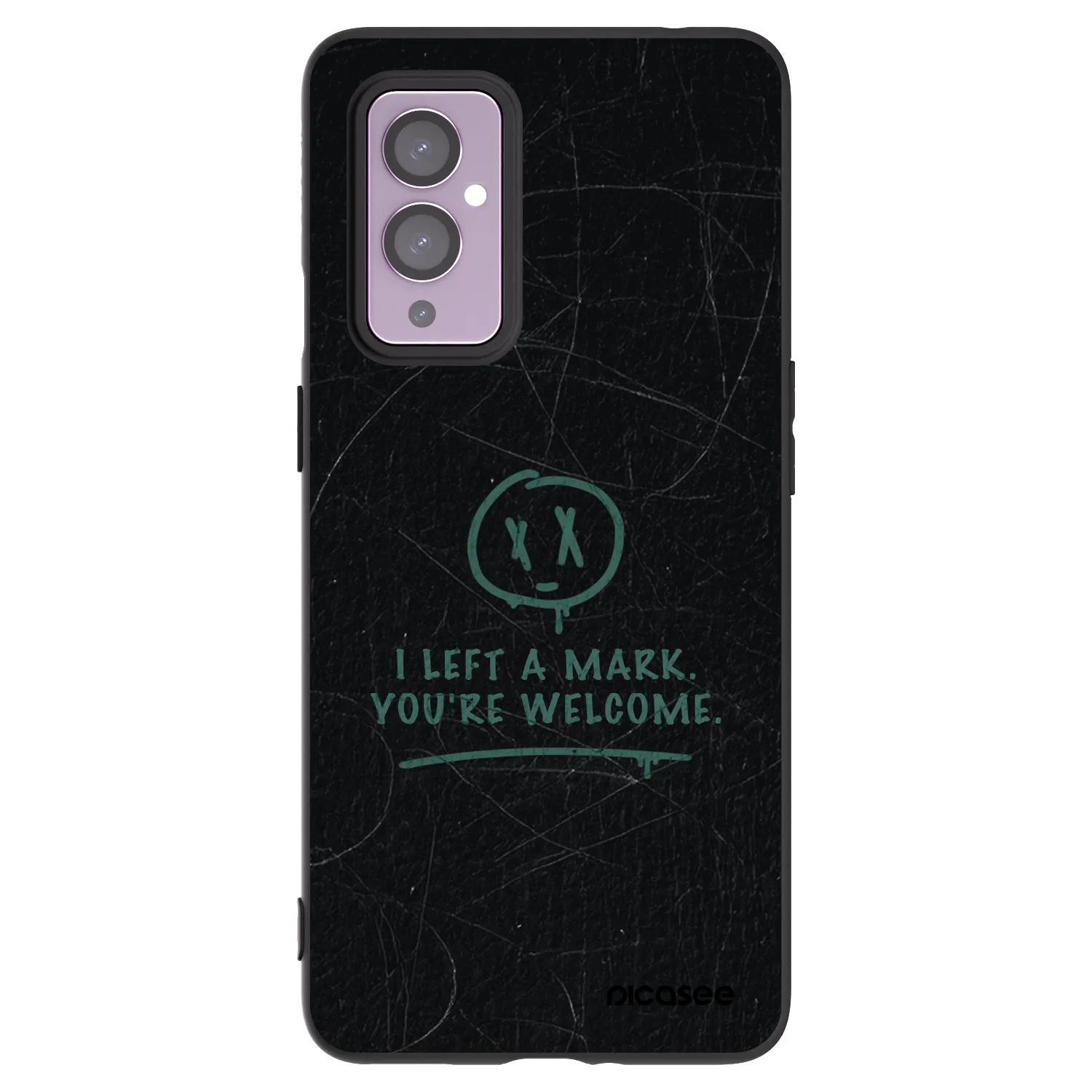 Picasee silikonowe czarne etui na OnePlus 9 - LEFT A MARK