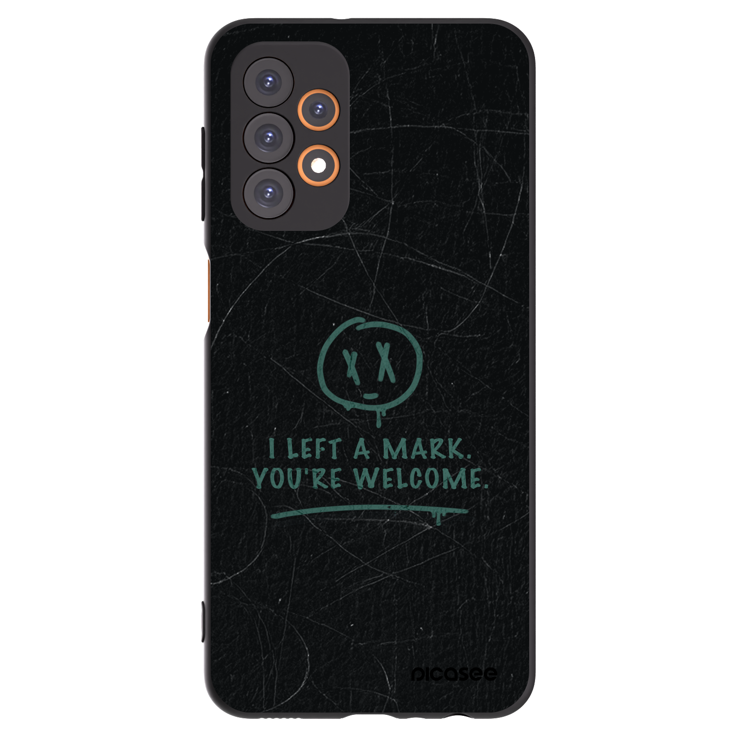 Picasee silikonowe czarne etui na Samsung Galaxy A23 A236B 5G - LEFT A MARK
