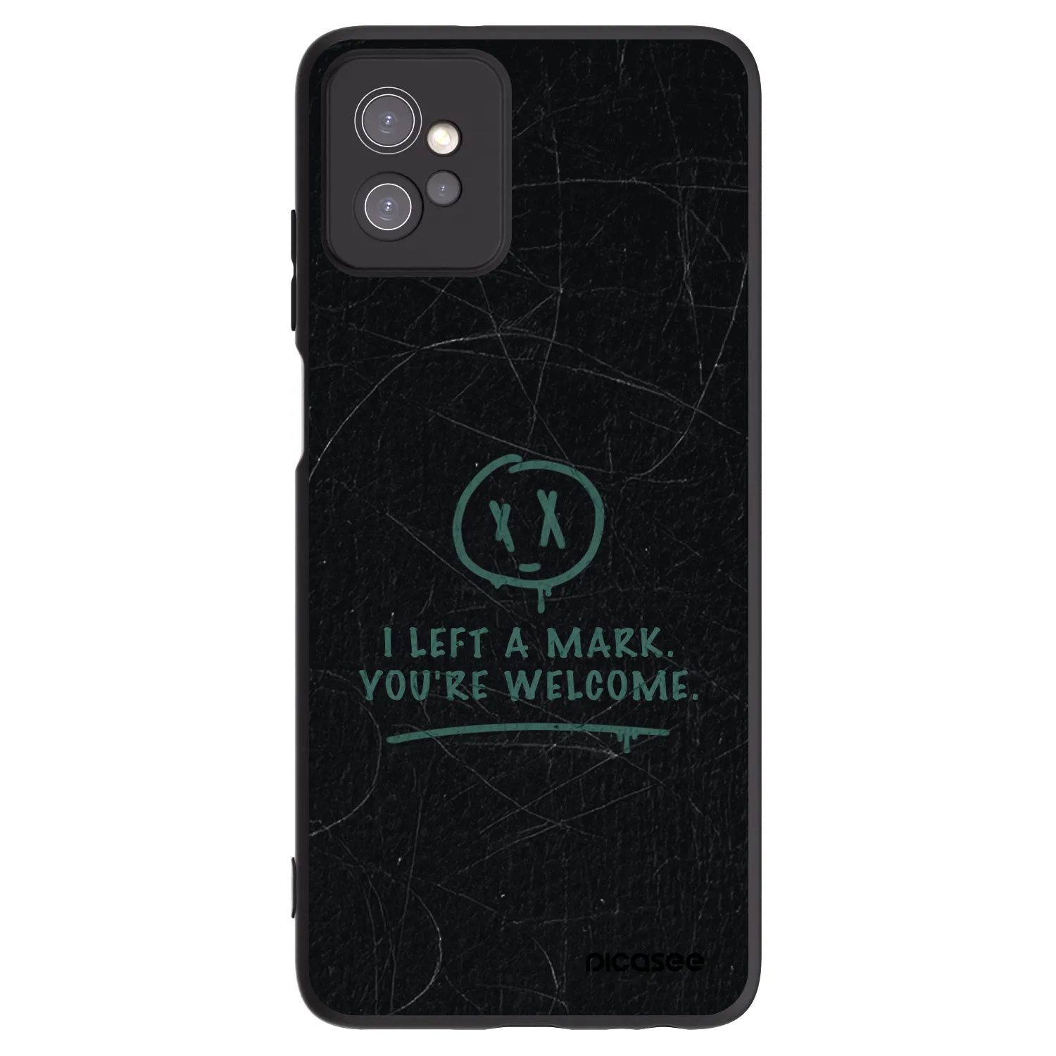 Picasee silikonowe czarne etui na Motorola Moto G32 - LEFT A MARK