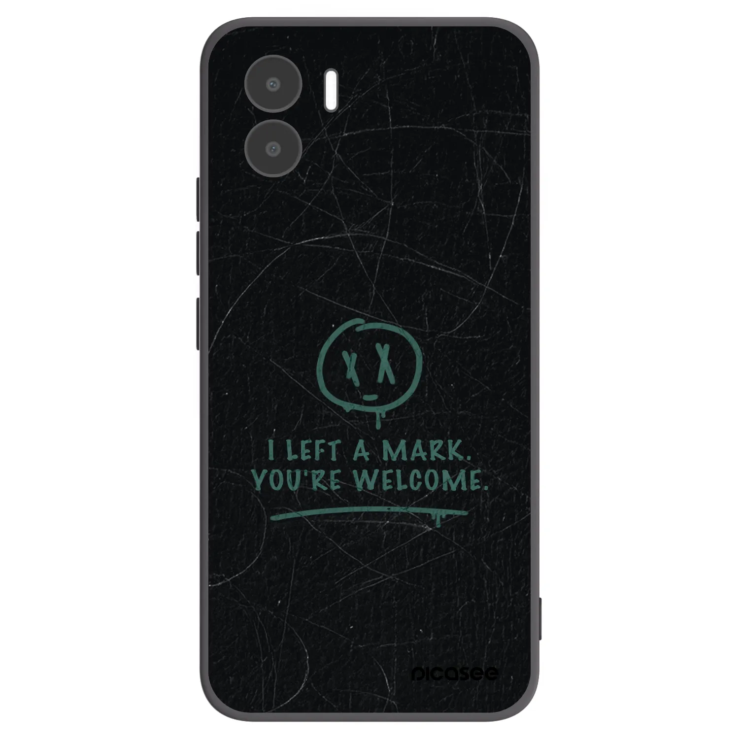 Picasee silikonowe czarne etui na Xiaomi Redmi A1 - LEFT A MARK