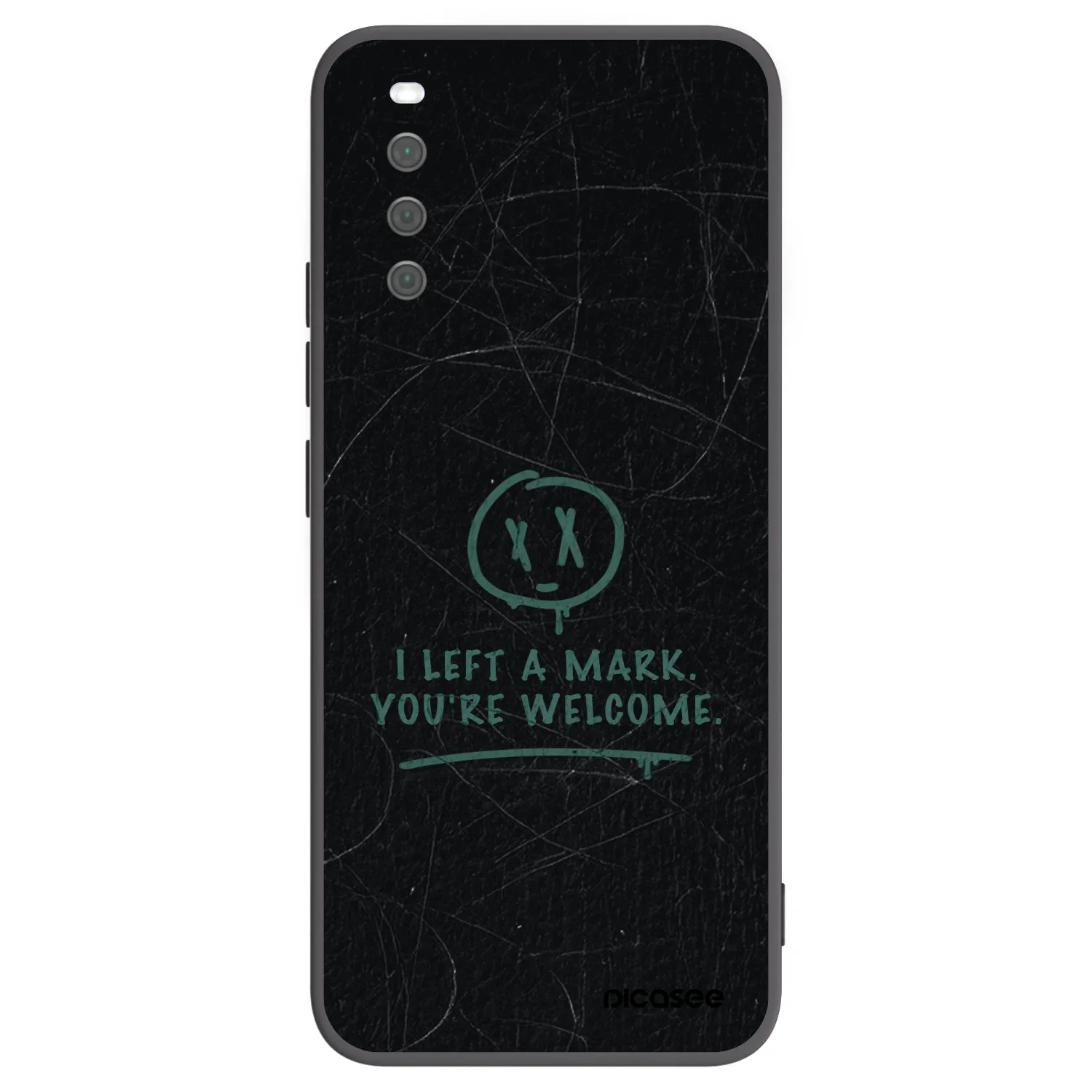 Picasee silikonowe czarne etui na Sony Xperia 10 III - LEFT A MARK