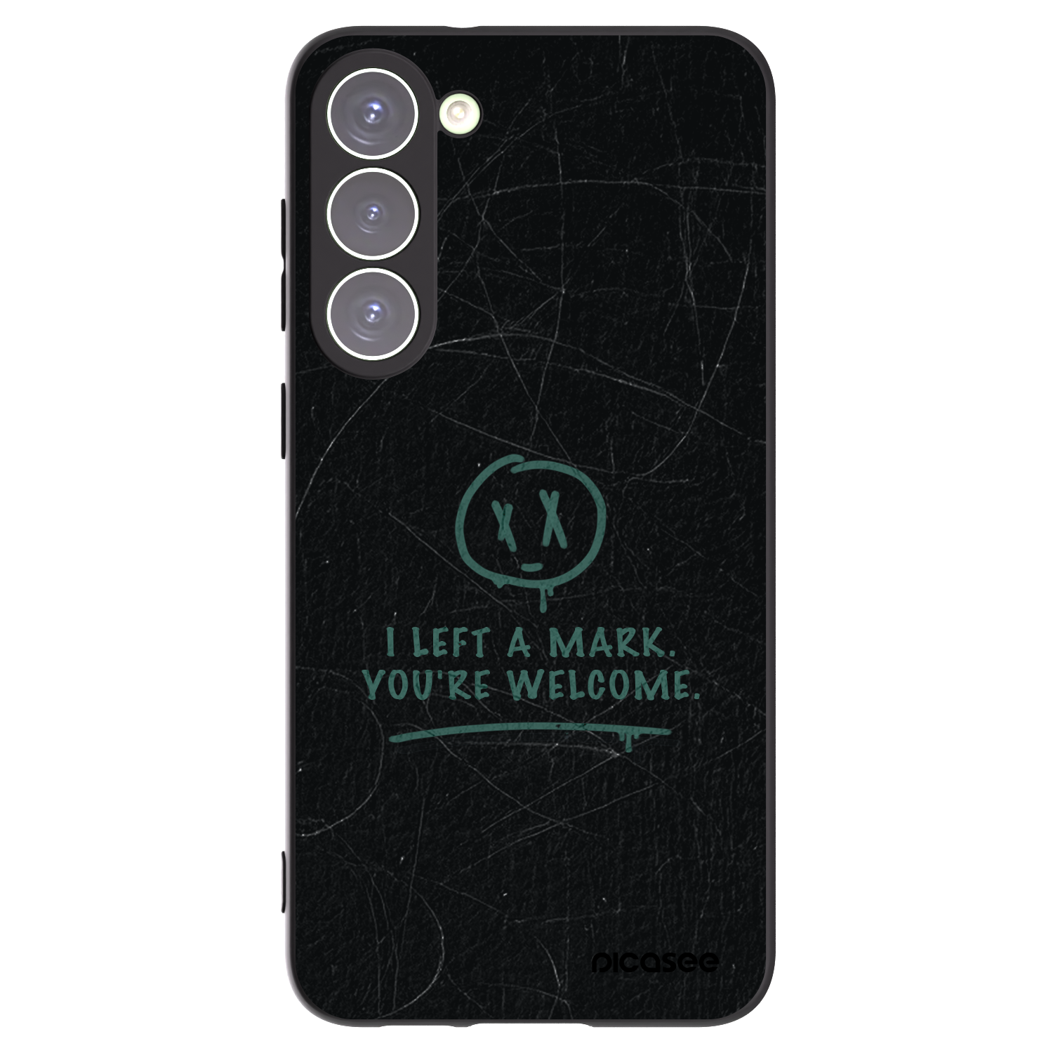 Picasee silikonowe czarne etui na Samsung Galaxy S23+ 5G - LEFT A MARK