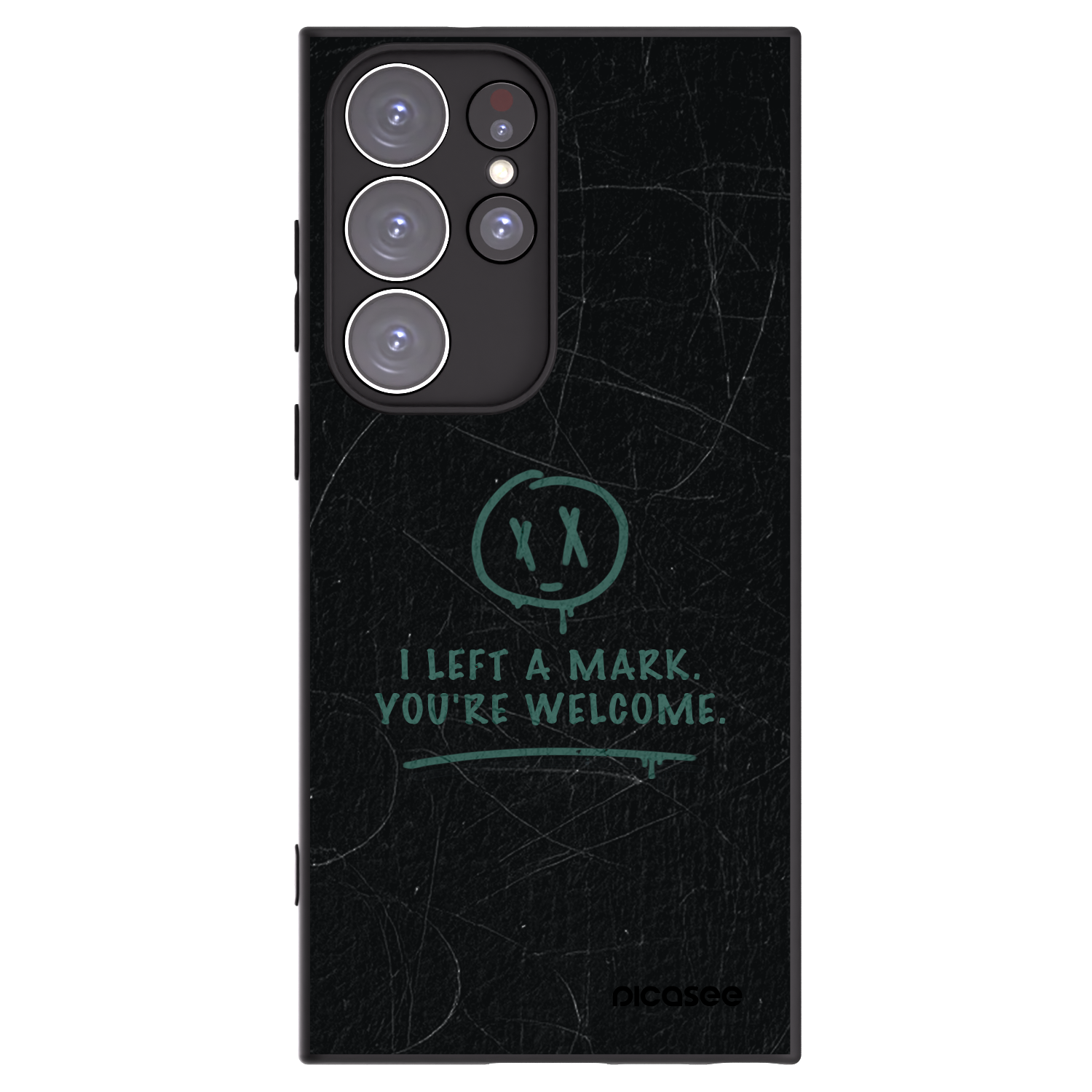 Picasee silikonowe czarne etui na Samsung Galaxy S23 Ultra 5G - LEFT A MARK