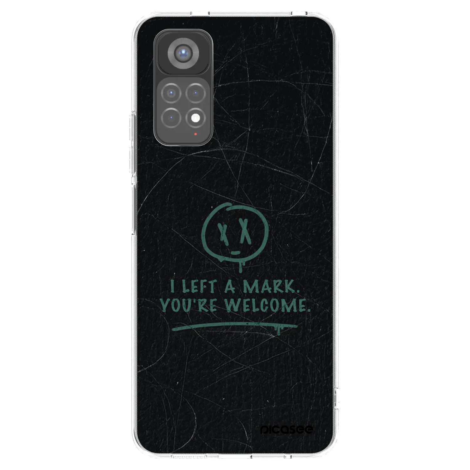 Picasee silikonowe przeźroczyste etui na Xiaomi Redmi Note 11S 5G - LEFT A MARK
