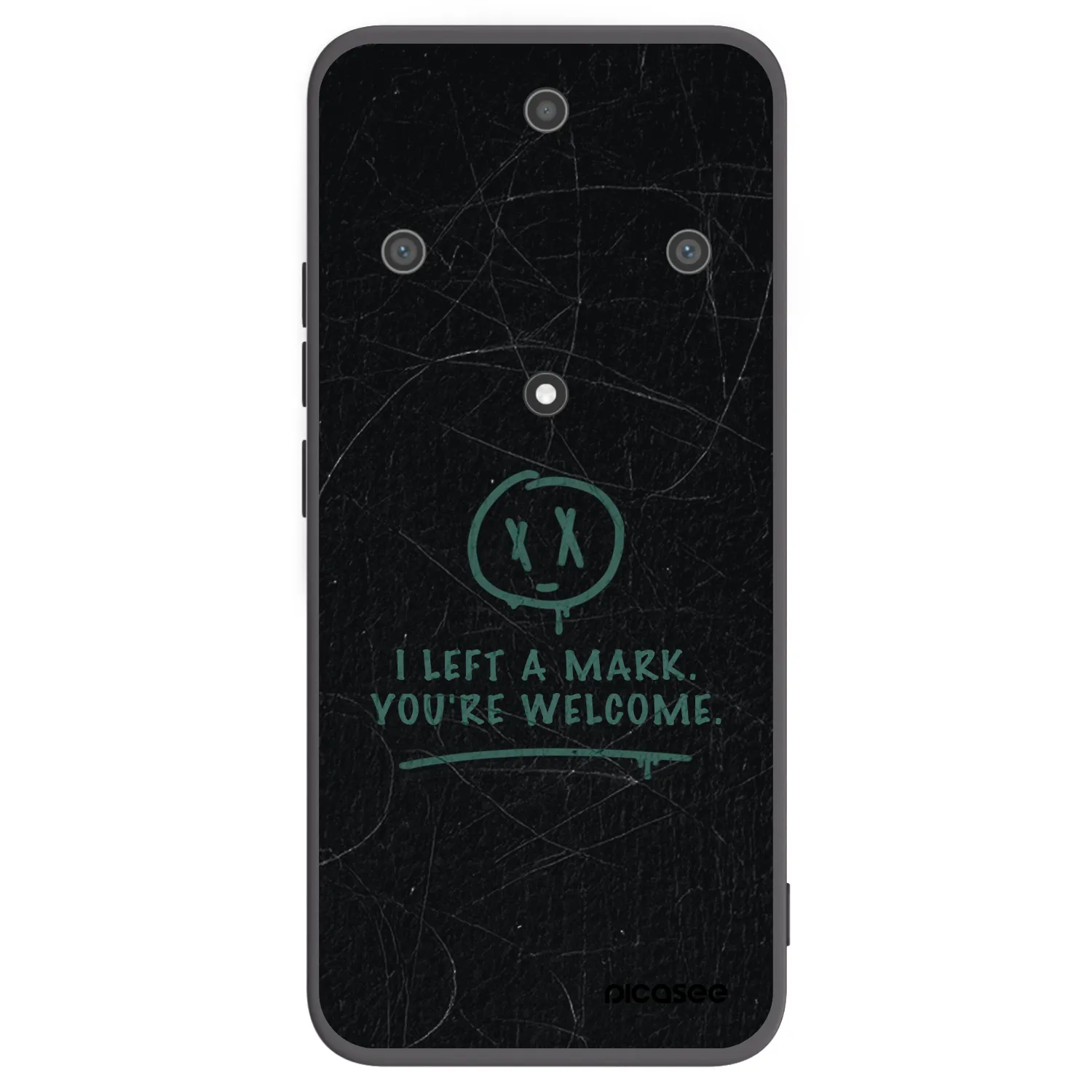 Picasee silikonowe czarne etui na Honor Magic5 Lite 5G - LEFT A MARK
