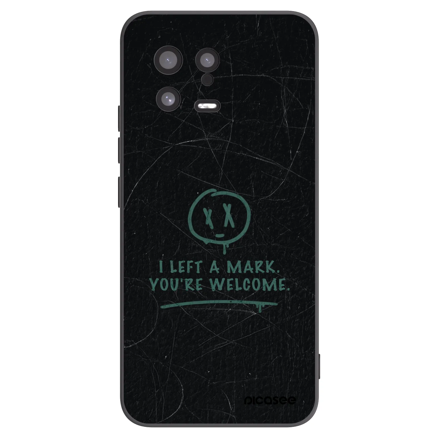 Picasee silikonowe czarne etui na Xiaomi 13 - LEFT A MARK