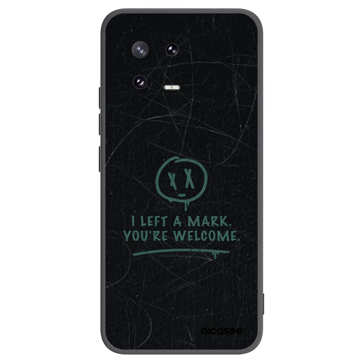 Picasee silikonowe czarne etui na Xiaomi 13 Pro - LEFT A MARK