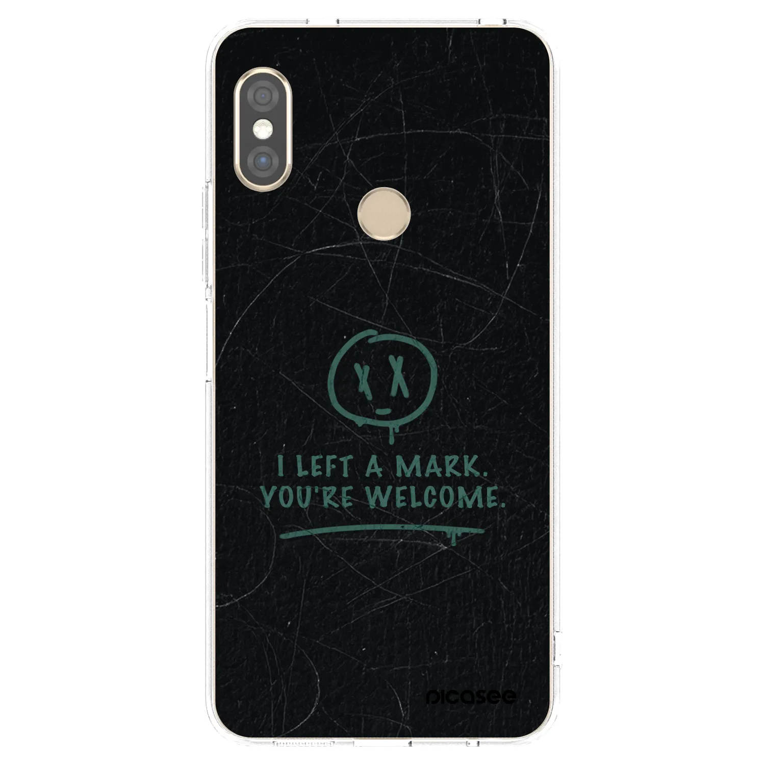 Picasee silikonowe przeźroczyste etui na Xiaomi Redmi Note 5 Global - LEFT A MARK