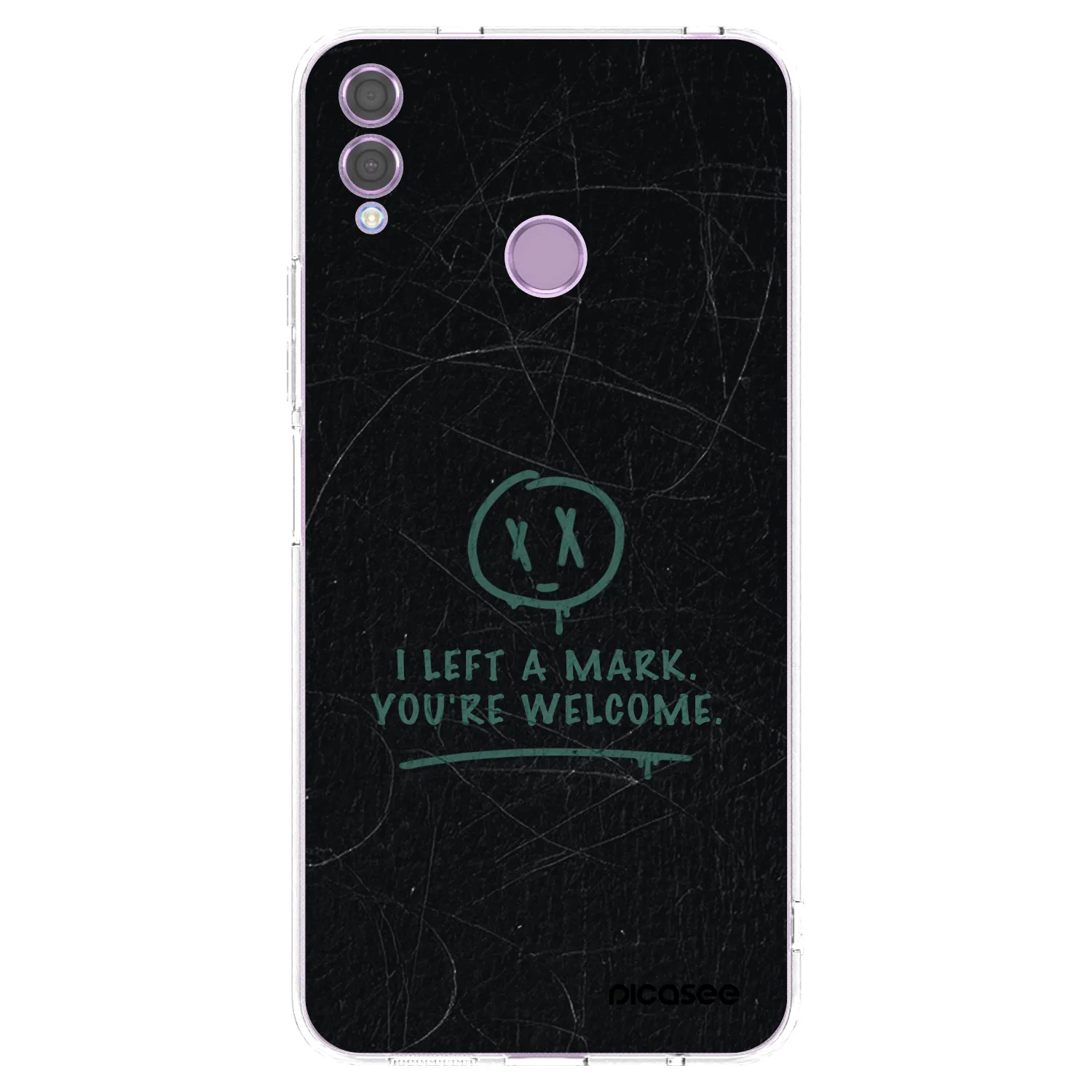 Picasee silikonowe przeźroczyste etui na Honor 8X - LEFT A MARK