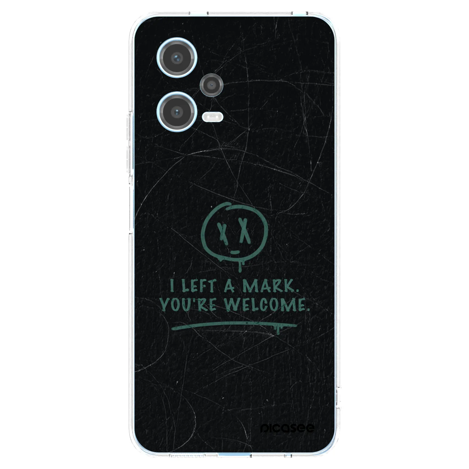 Picasee silikonowe przeźroczyste etui na Xiaomi Redmi Note 12 5G - LEFT A MARK
