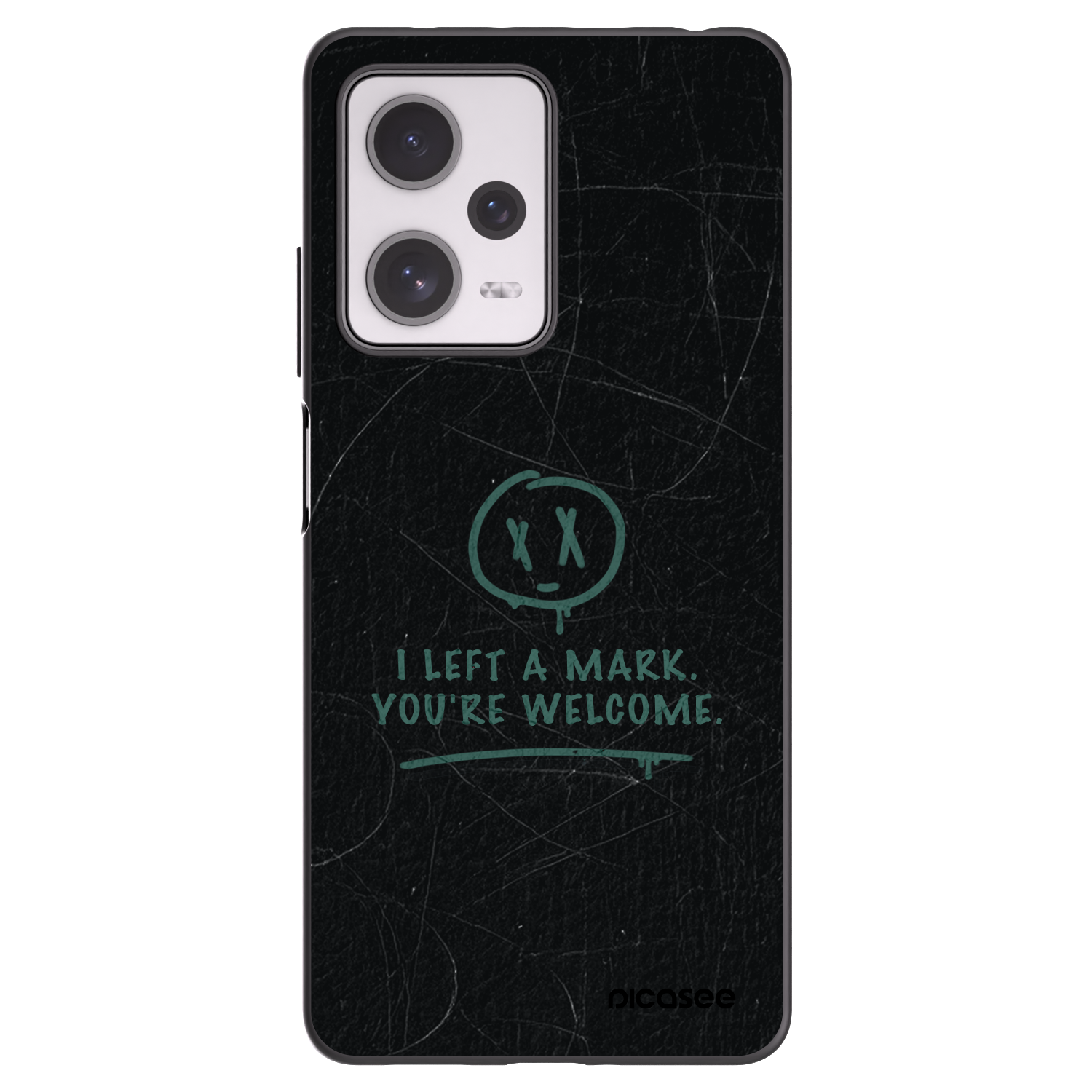 Picasee silikonowe czarne etui na Xiaomi Redmi Note 12 Pro+ 5G - LEFT A MARK