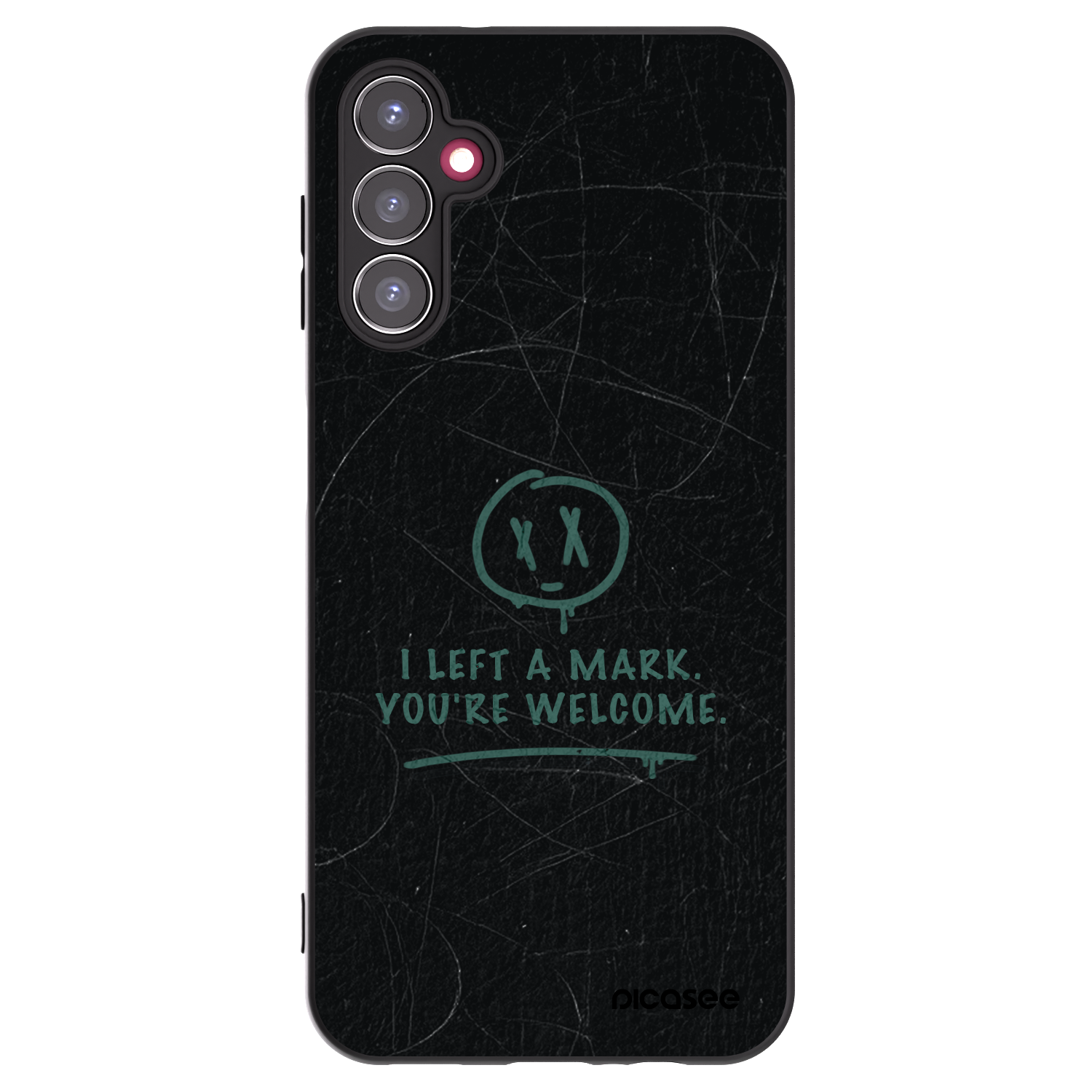 Picasee silikonowe czarne etui na Samsung Galaxy A14 5G A146P - LEFT A MARK