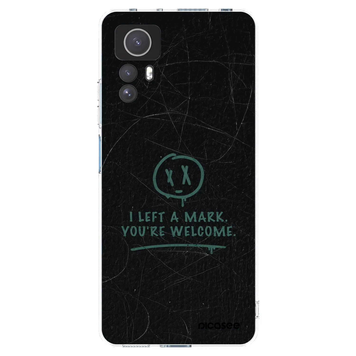 Picasee silikonowe przeźroczyste etui na Xiaomi Redmi Note 12S - LEFT A MARK