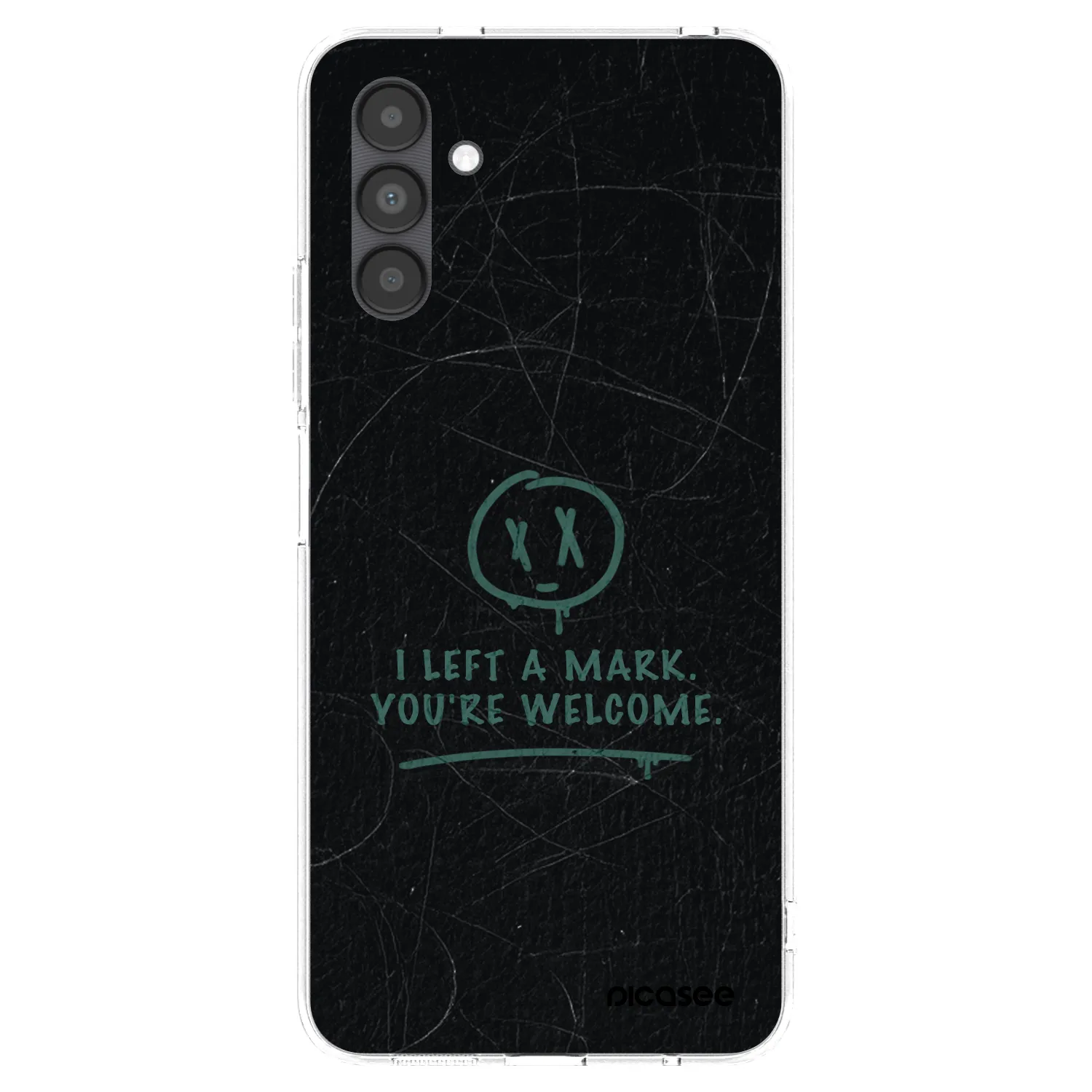 Picasee silikonowe przeźroczyste etui na Samsung Galaxy A04s A047F - LEFT A MARK