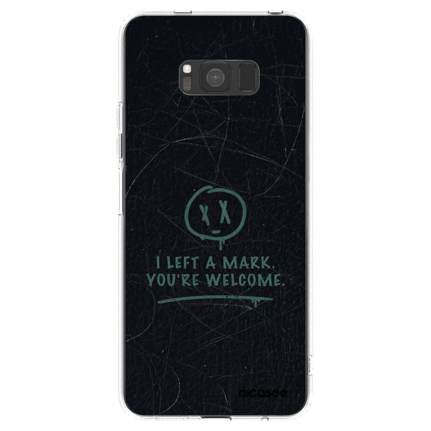 Picasee silikonowe przeźroczyste etui na Samsung Galaxy S8 G950F - LEFT A MARK