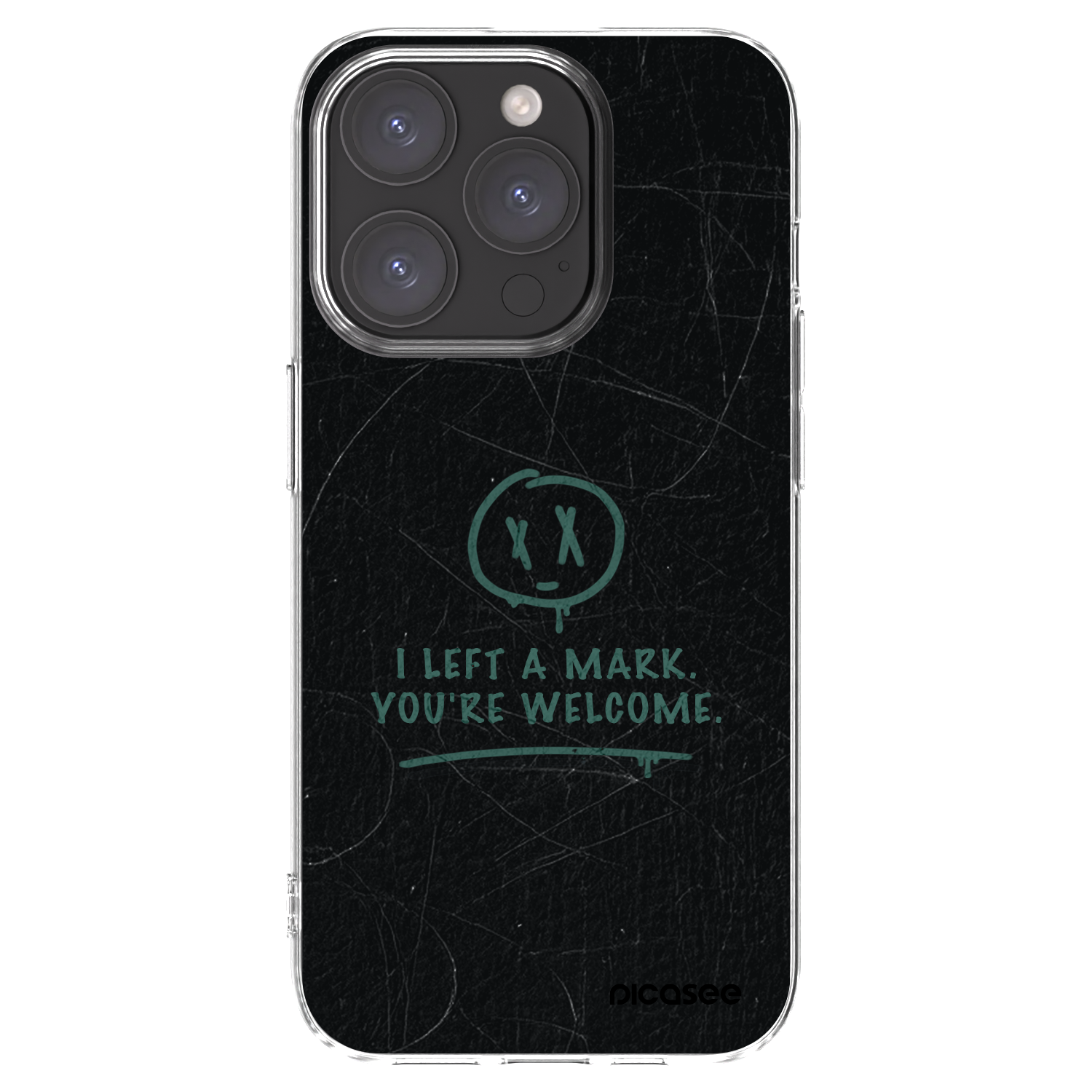 Picasee silikonowe przeźroczyste etui na Apple iPhone 15 Pro - LEFT A MARK