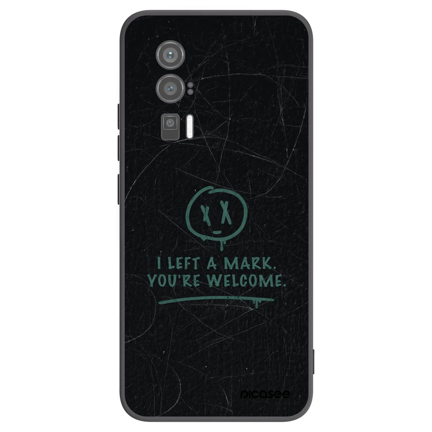 Picasee silikonowe czarne etui na Xiaomi Poco F5 Pro 5G - LEFT A MARK