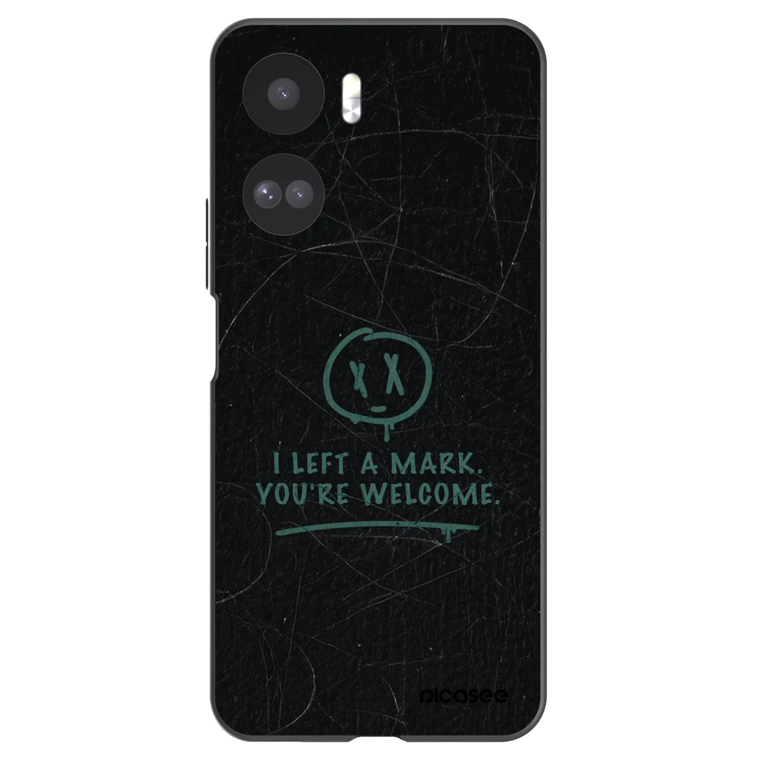 Picasee silikonowe czarne etui na Honor 90 Lite 5G - LEFT A MARK