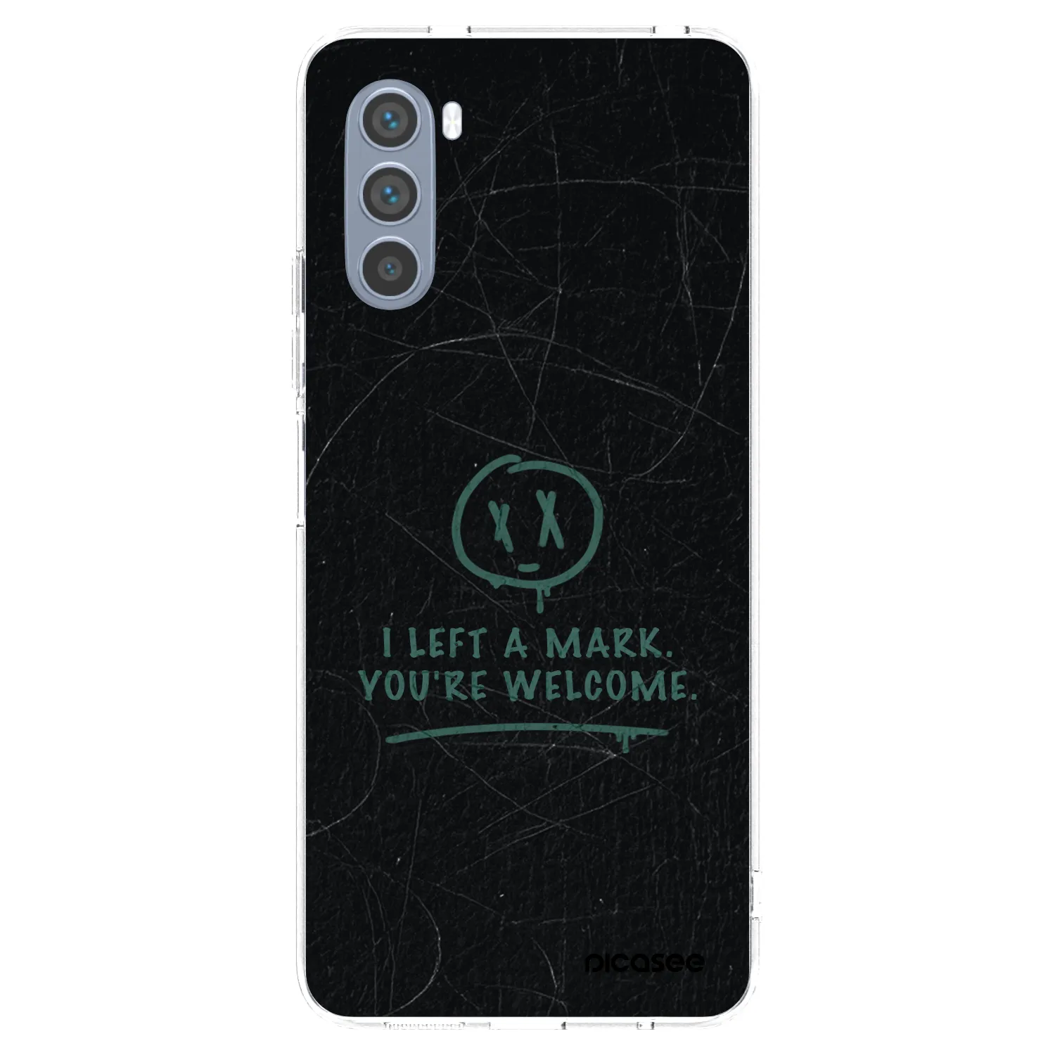 Picasee silikonowe przeźroczyste etui na Motorola Moto G62 - LEFT A MARK