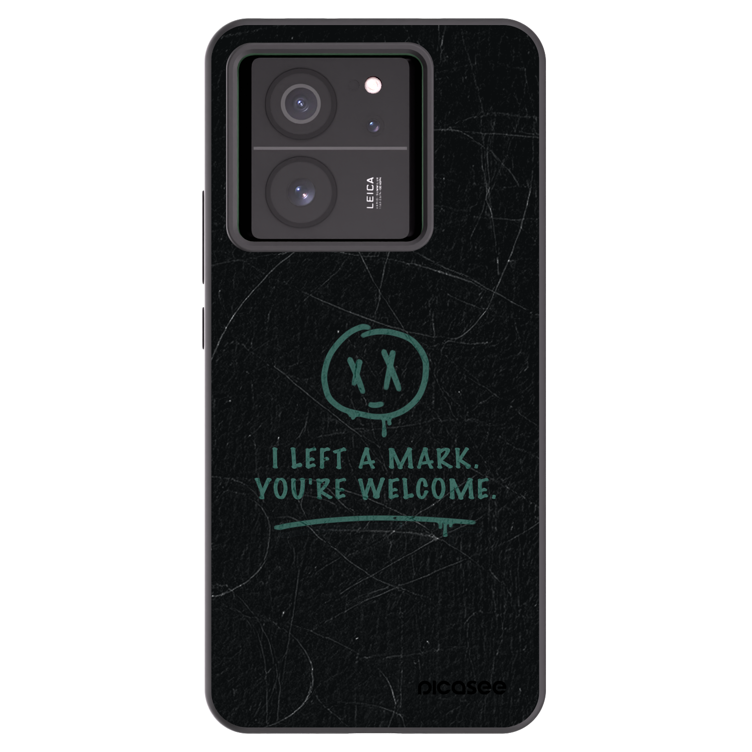 Picasee silikonowe czarne etui na Xiaomi 13T Pro - LEFT A MARK