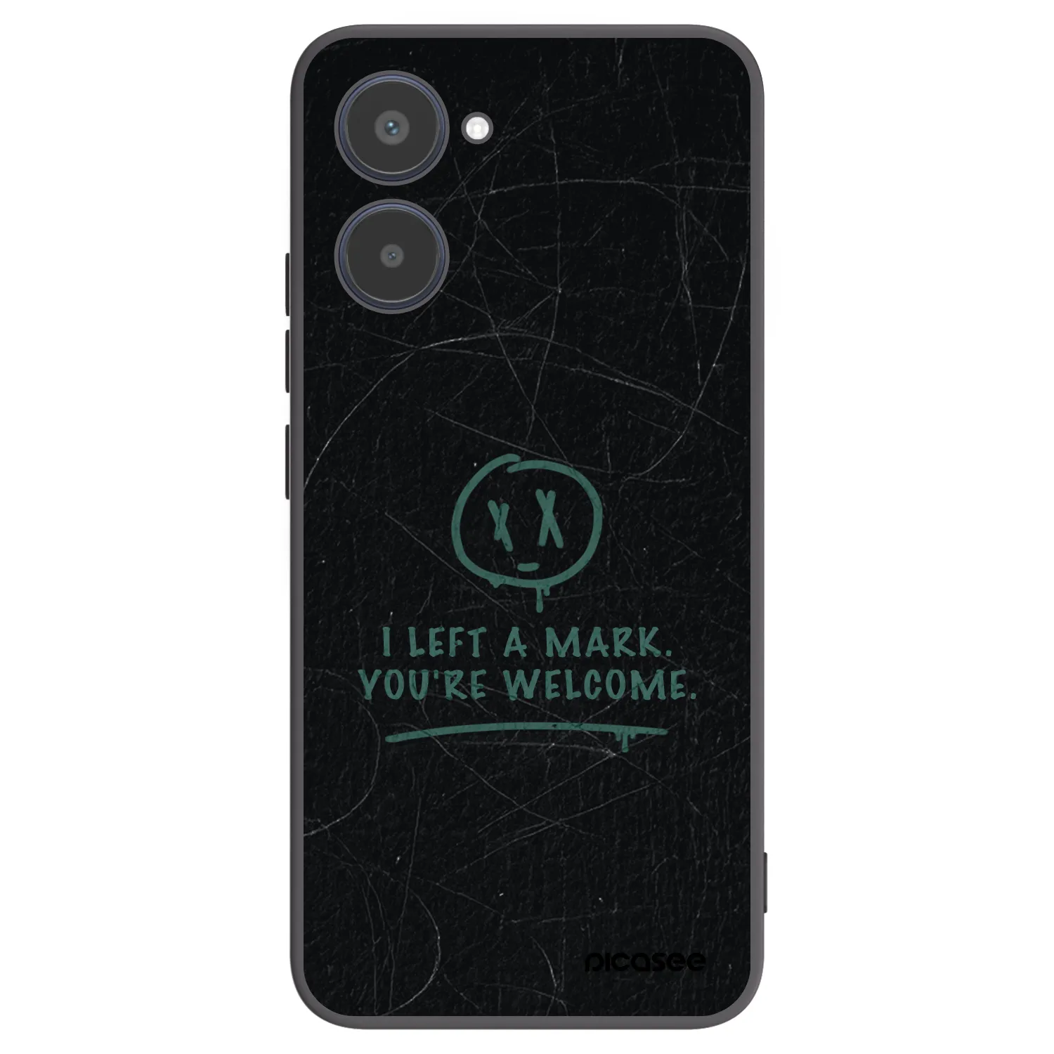 Picasee silikonowe czarne etui na Realme 10 4G - LEFT A MARK