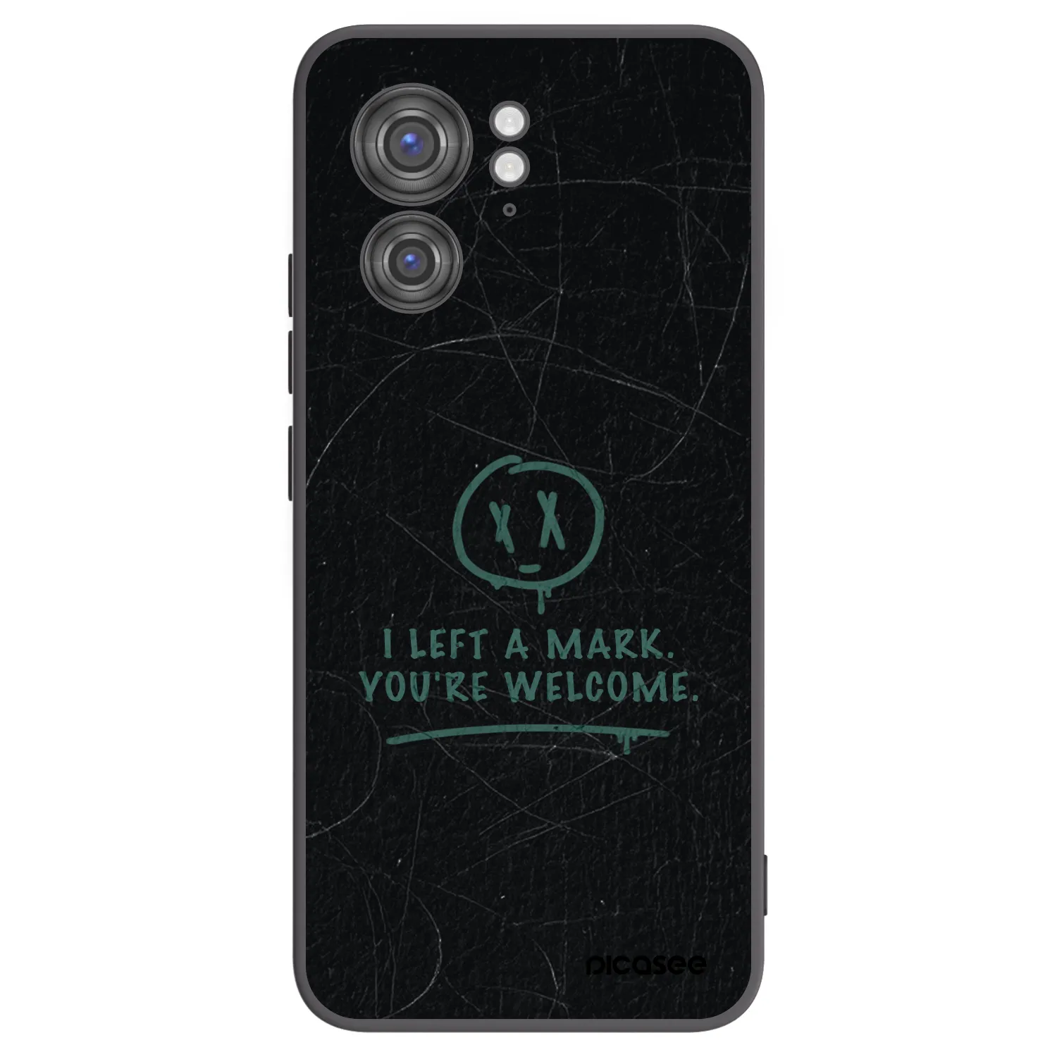 Picasee silikonowe czarne etui na Motorola Edge 40 - LEFT A MARK
