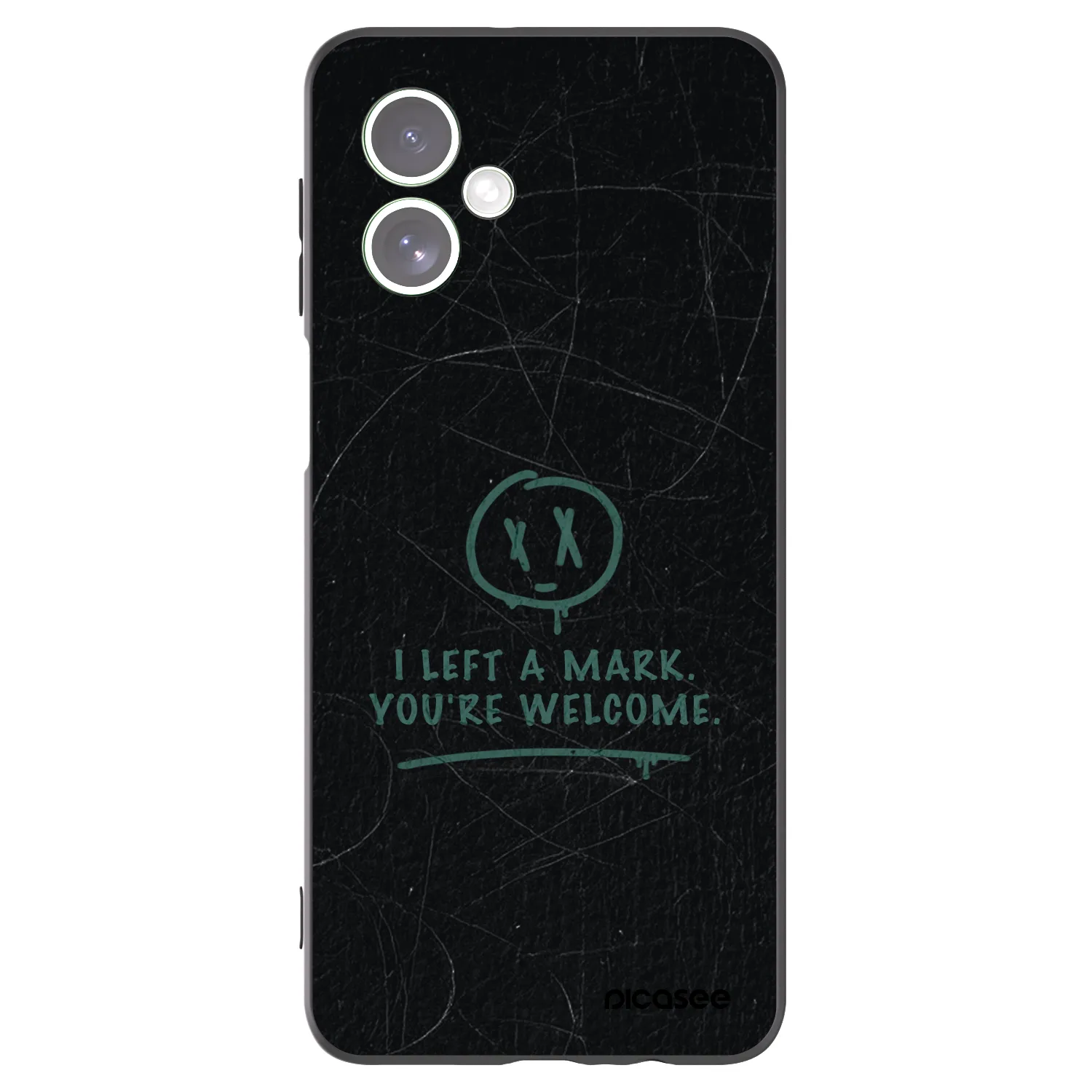 Picasee silikonowe czarne etui na Motorola Moto G54 5G - LEFT A MARK