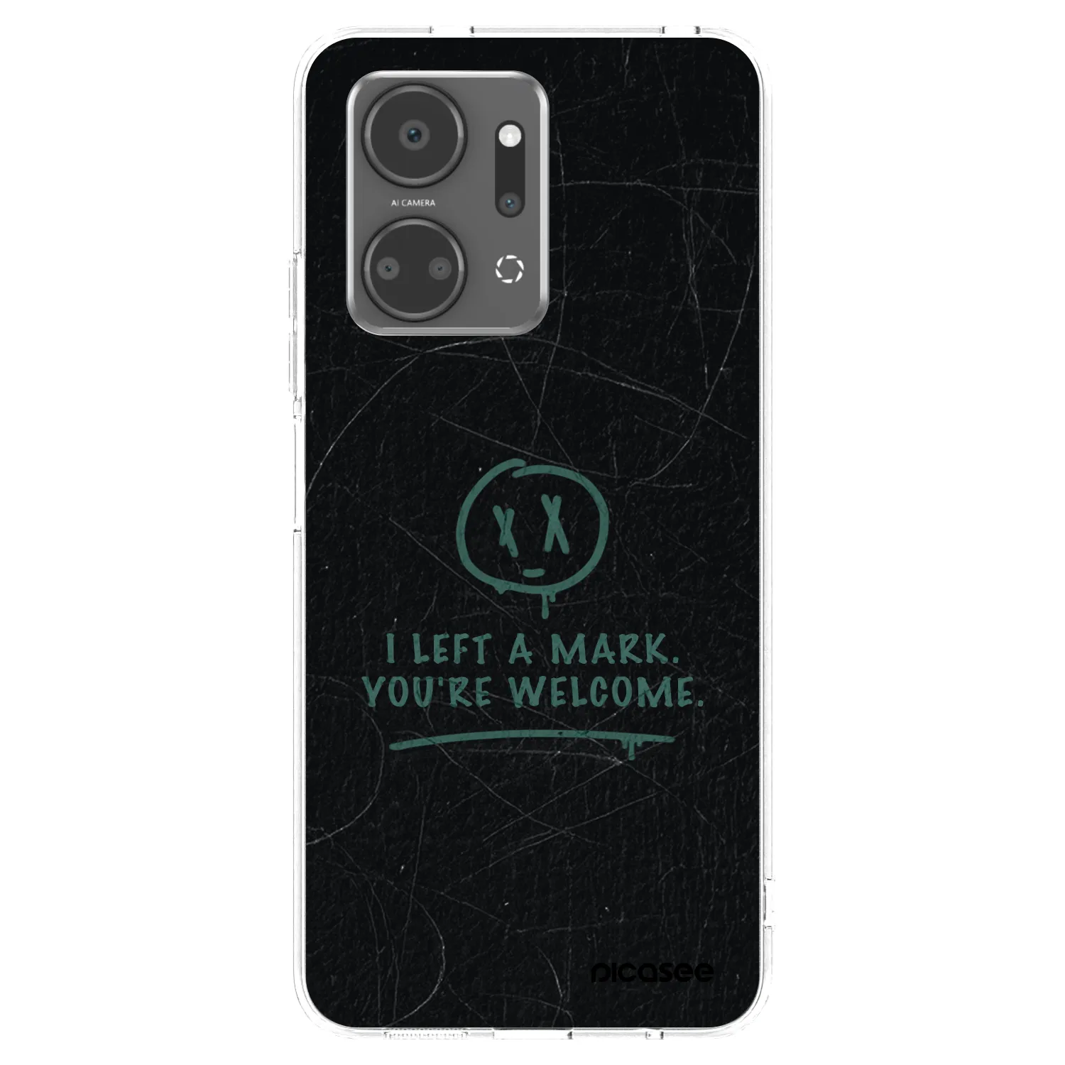 Picasee silikonowe przeźroczyste etui na Honor X7a - LEFT A MARK