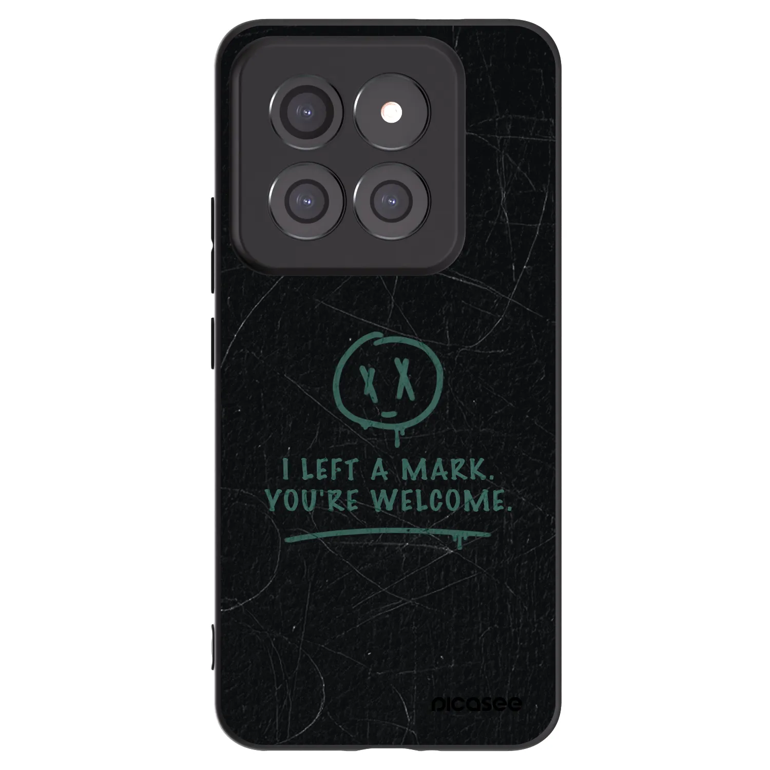 Picasee silikonowe czarne etui na Xiaomi 14 Pro - LEFT A MARK