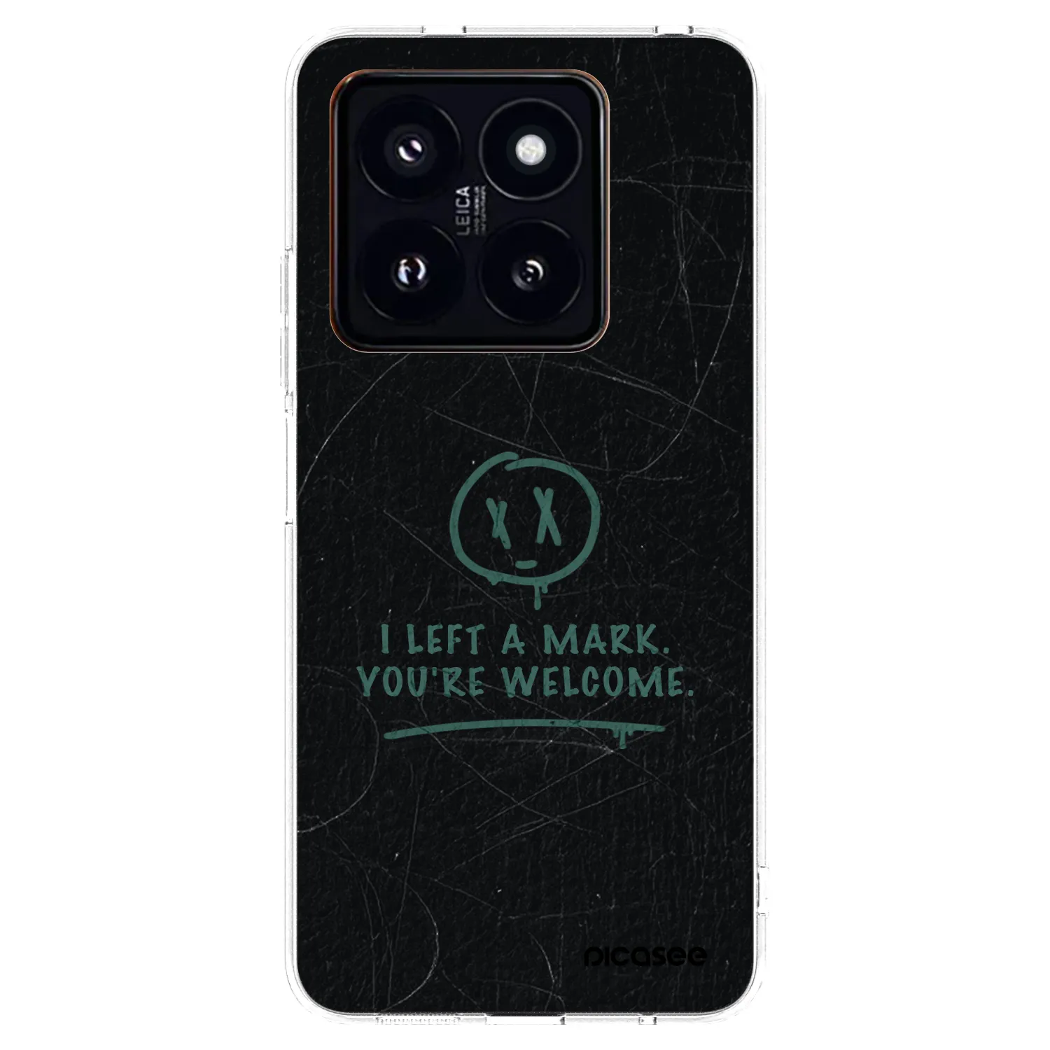 Picasee silikonowe przeźroczyste etui na Xiaomi 14 Pro - LEFT A MARK