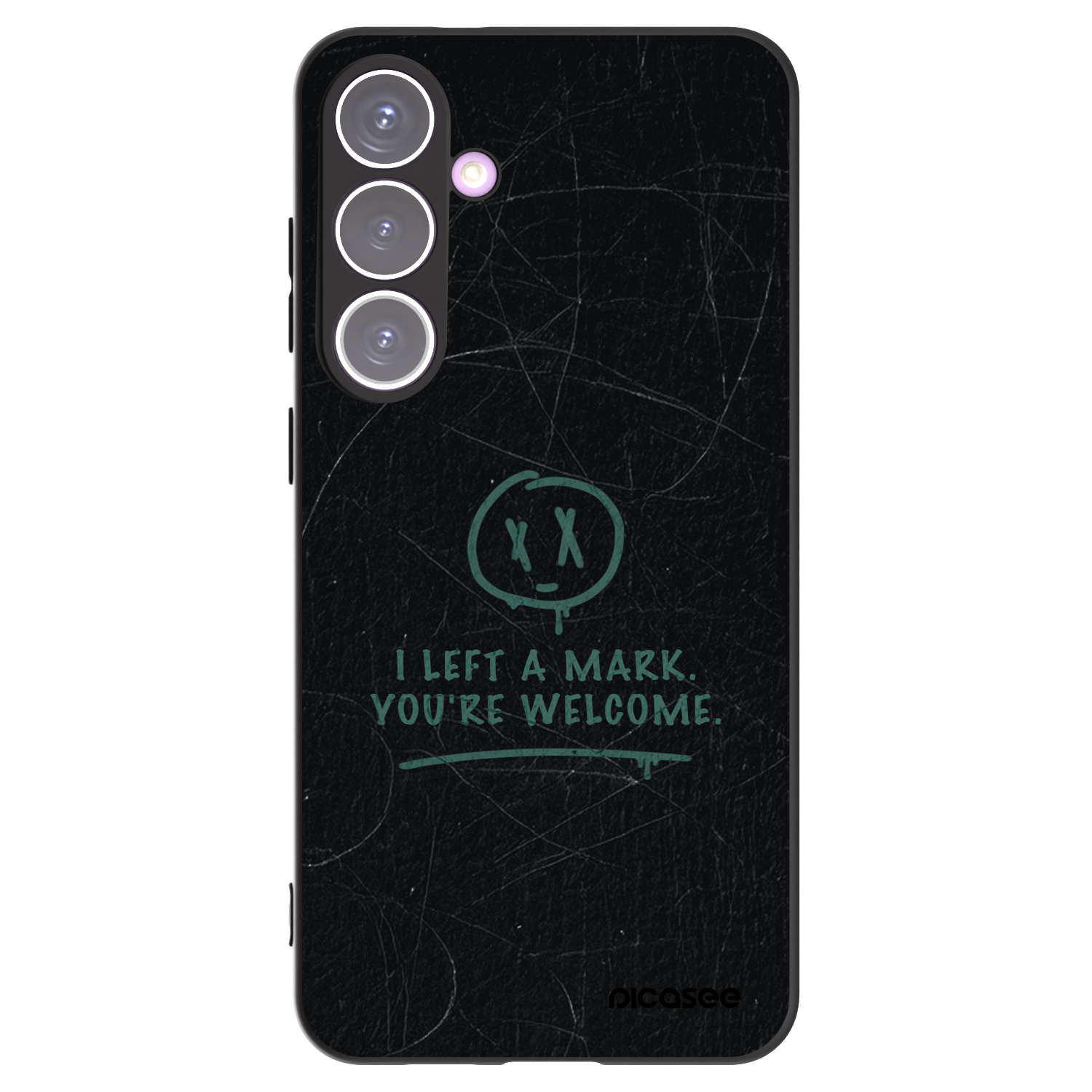 Picasee silikonowe czarne etui na Samsung Galaxy S24+ S926B 5G - LEFT A MARK