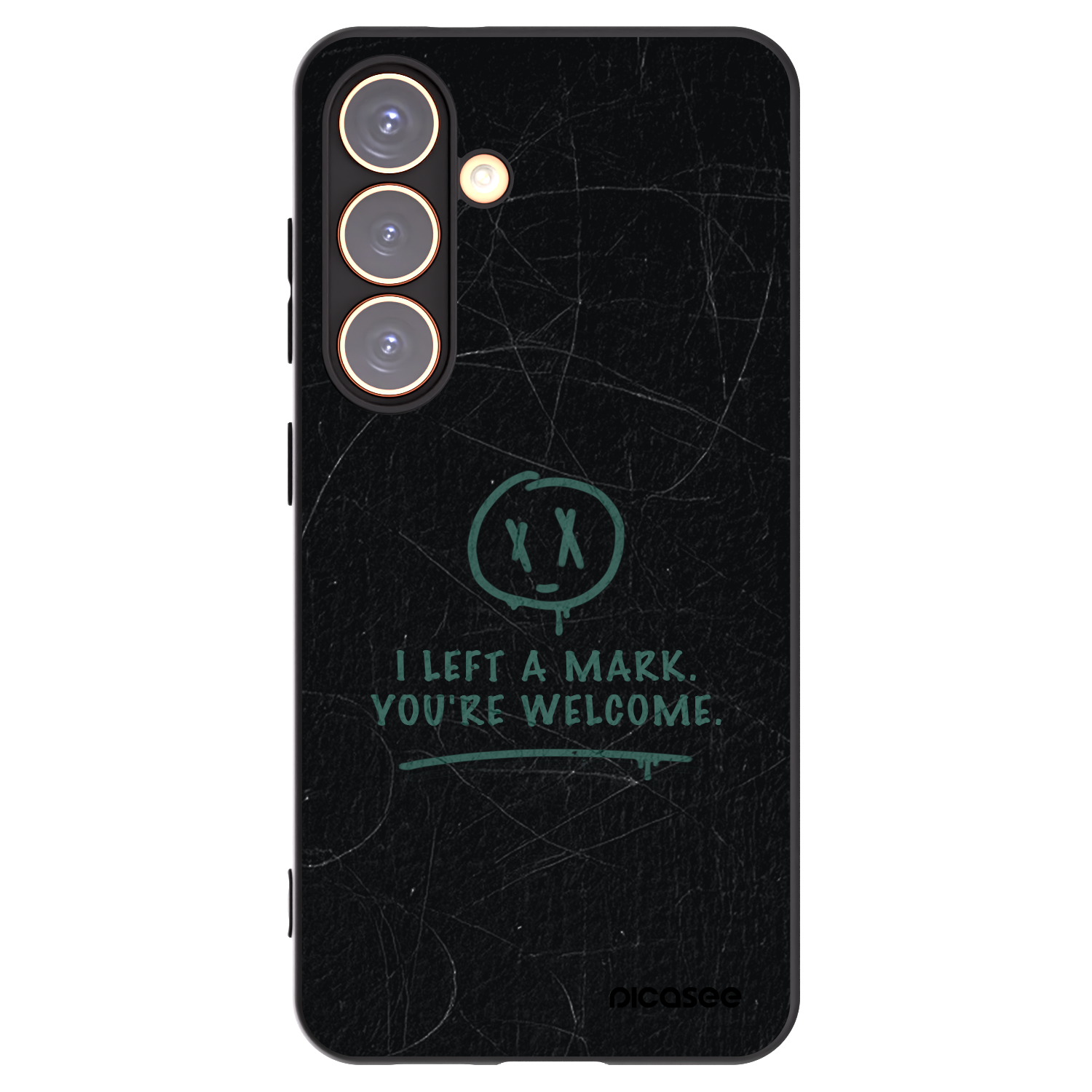 Picasee silikonowe czarne etui na Samsung Galaxy S24 S921B 5G - LEFT A MARK