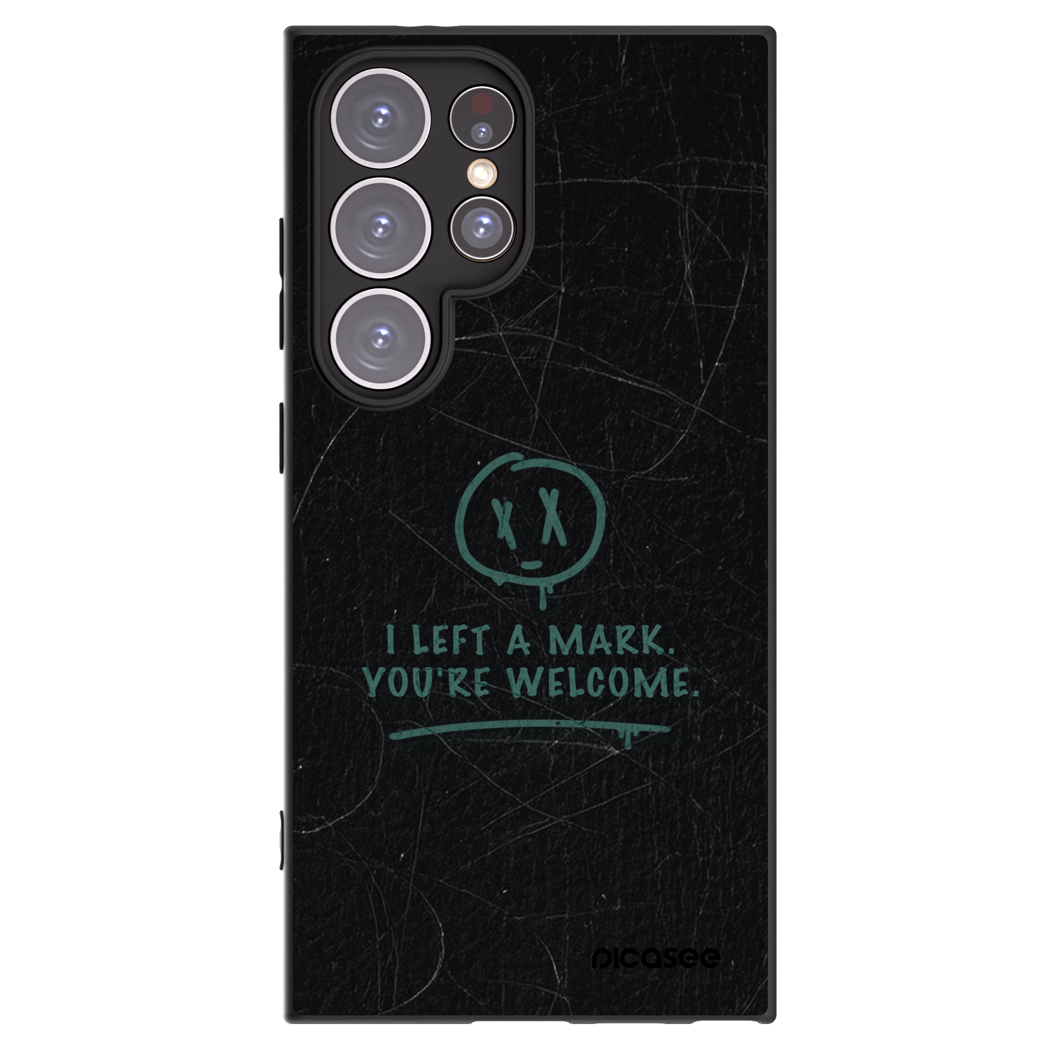 Picasee silikonowe czarne etui na Samsung Galaxy S24 Ultra S928B 5G - LEFT A MARK