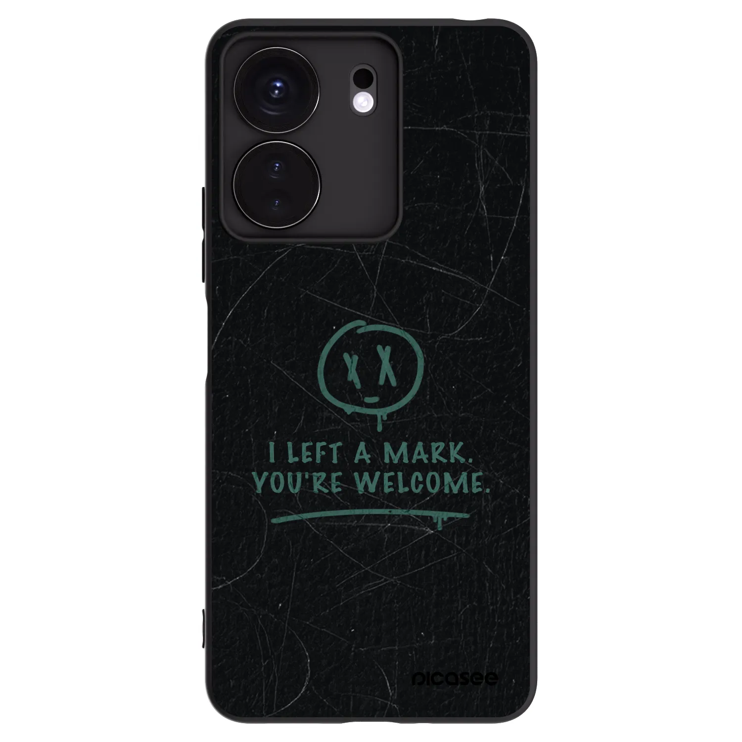 Picasee silikonowe czarne etui na Xiaomi Redmi 13C 4G - LEFT A MARK