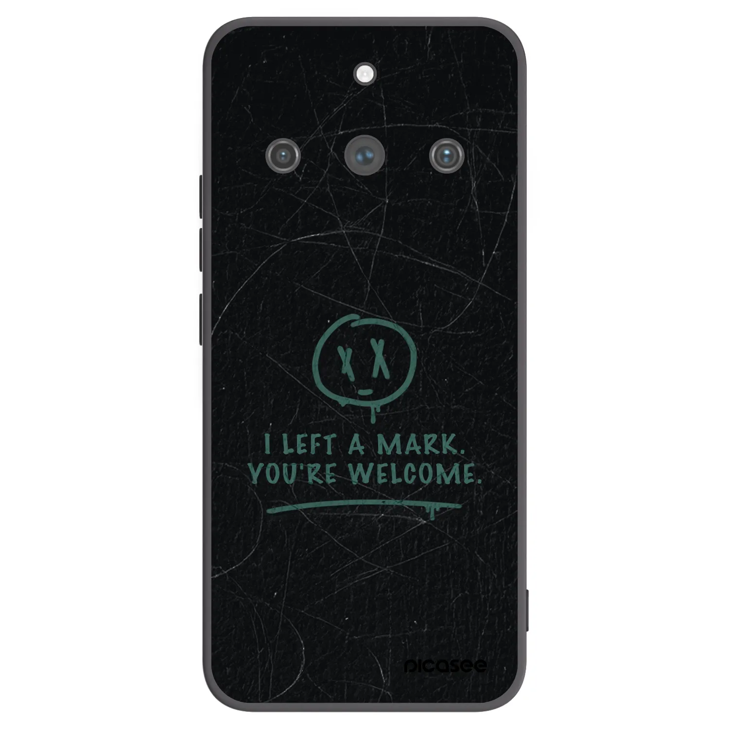 Picasee silikonowe czarne etui na Realme 11 Pro+ - LEFT A MARK