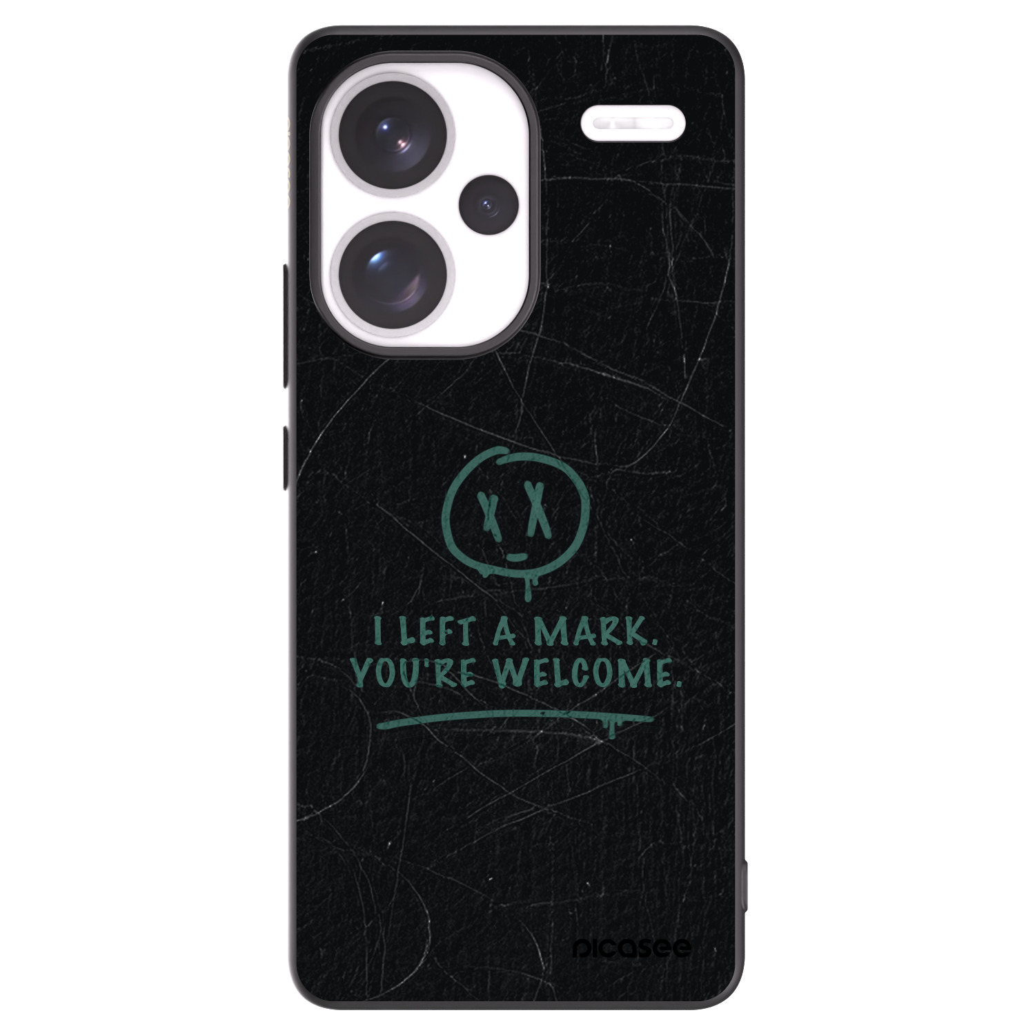 Picasee silikonowe czarne etui na Xiaomi Redmi Note 13 Pro+ 5G - LEFT A MARK