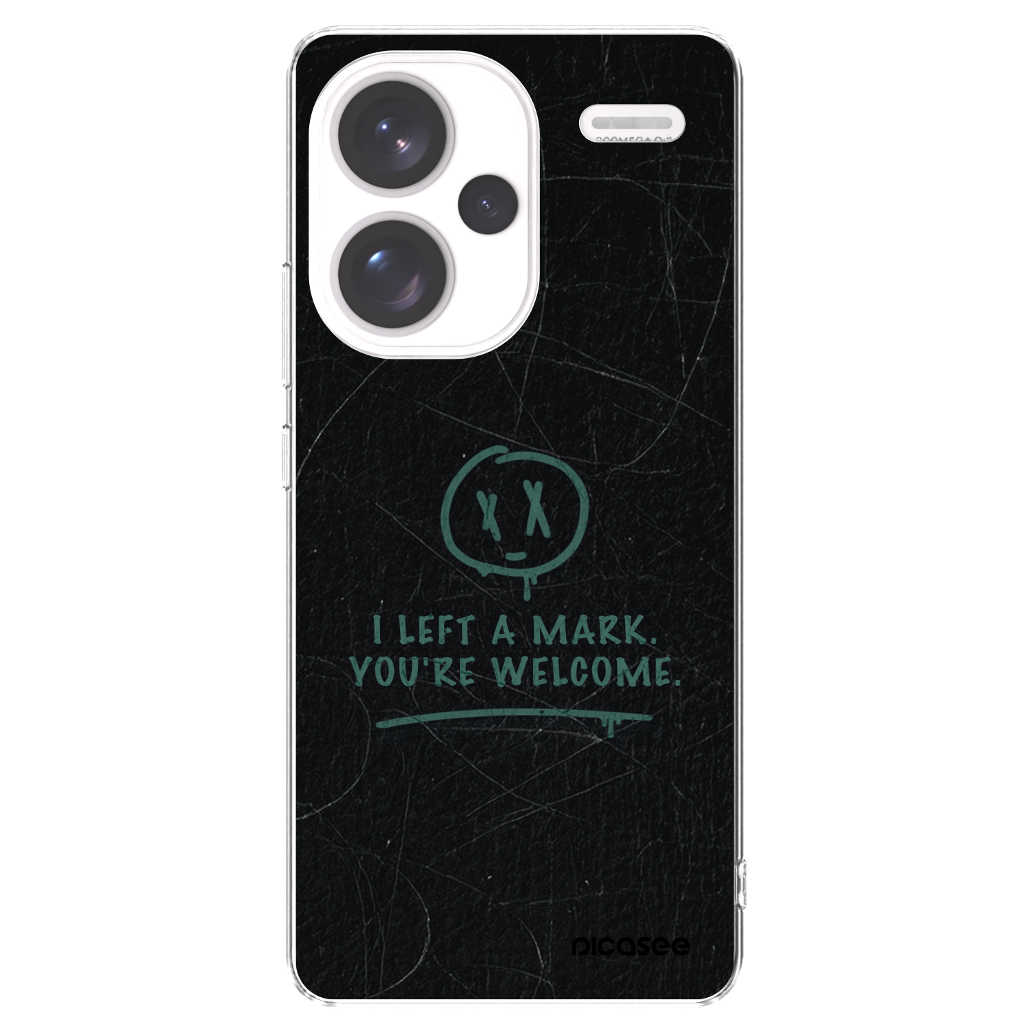 Picasee silikonowe przeźroczyste etui na Xiaomi Redmi Note 13 Pro+ 5G - LEFT A MARK