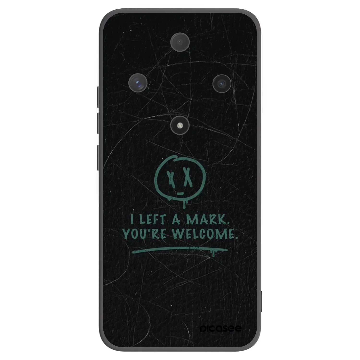Picasee silikonowe czarne etui na Honor Magic6 Lite 5G - LEFT A MARK