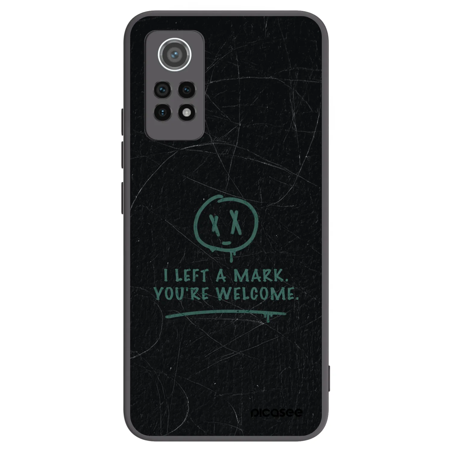 Picasee silikonowe czarne etui na Xiaomi Redmi Note 12 Pro 4G - LEFT A MARK