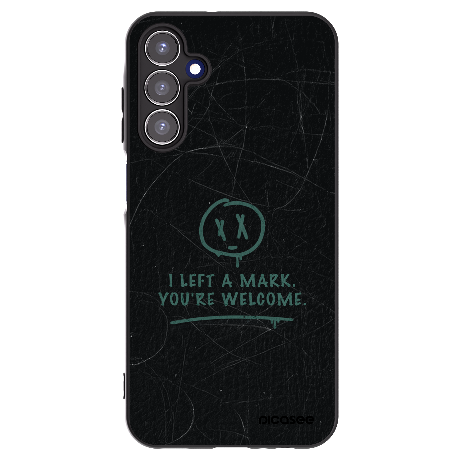Picasee silikonowe czarne etui na Samsung Galaxy A15 A156B 5G - LEFT A MARK
