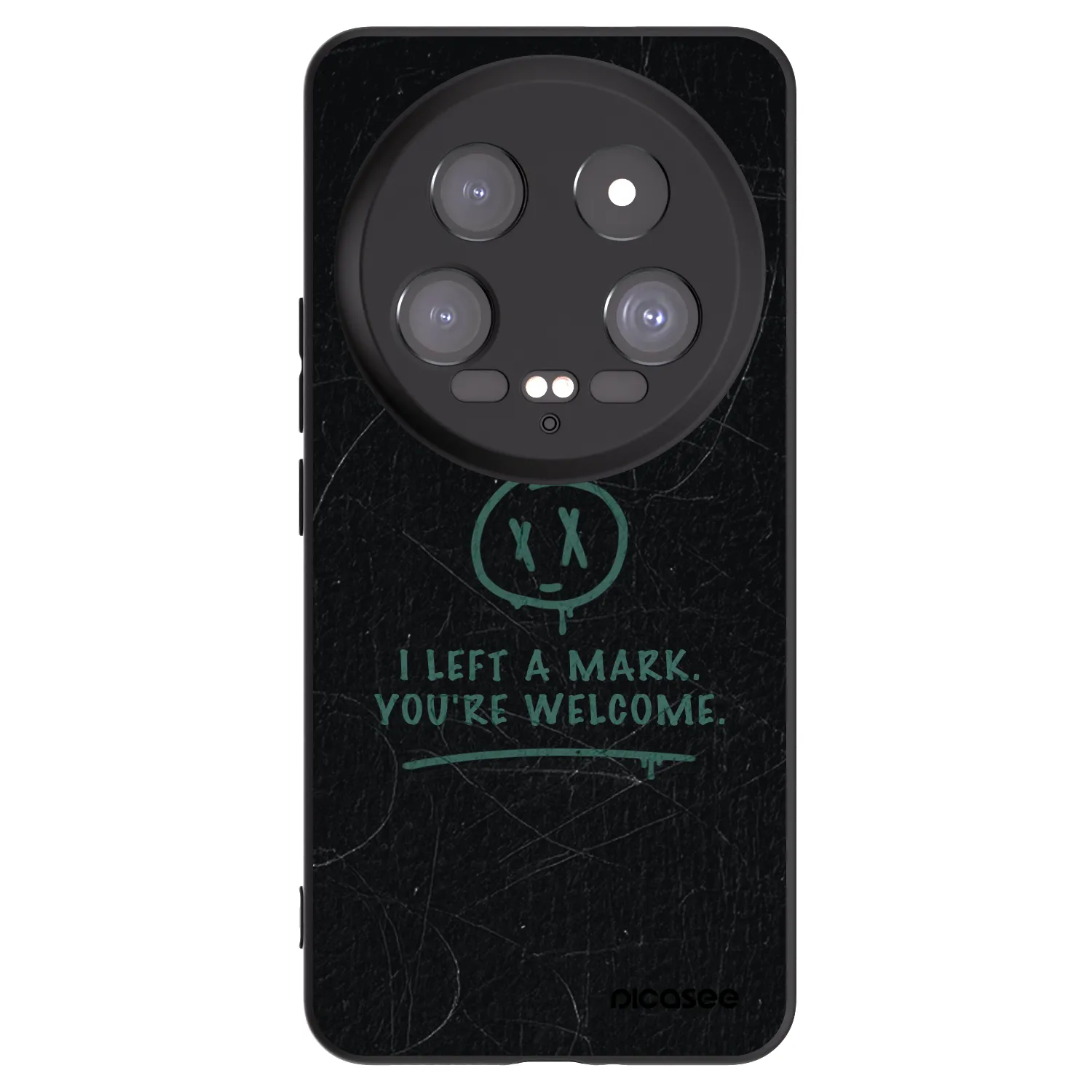 Picasee silikonowe czarne etui na Xiaomi 14 Ultra - LEFT A MARK