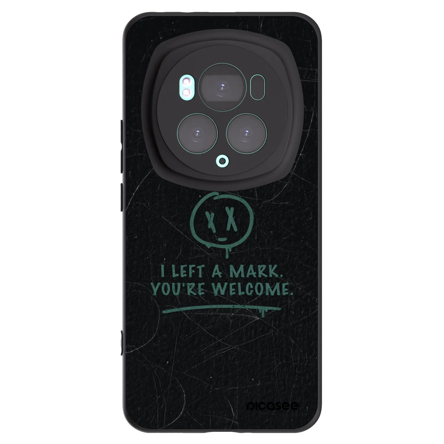 Picasee silikonowe czarne etui na Honor Magic6 Pro - LEFT A MARK