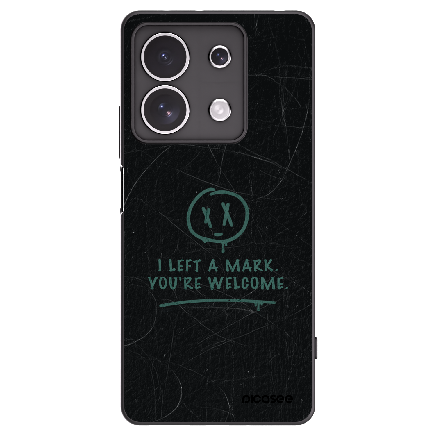 Picasee silikonowe czarne etui na Xiaomi Redmi Note 13 4G - LEFT A MARK