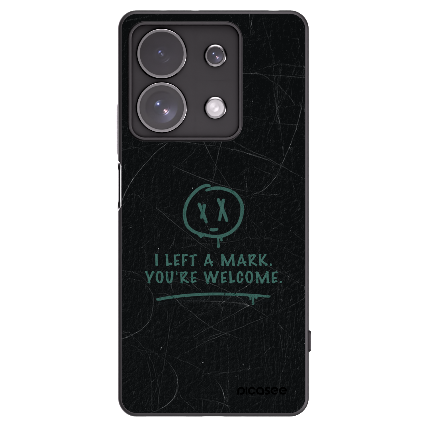 Picasee silikonowe czarne etui na Xiaomi Redmi Note 13 Pro 4G - LEFT A MARK