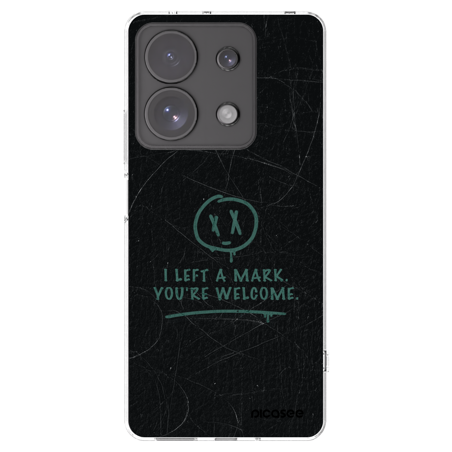 Picasee silikonowe przeźroczyste etui na Xiaomi Redmi Note 13 Pro 4G - LEFT A MARK
