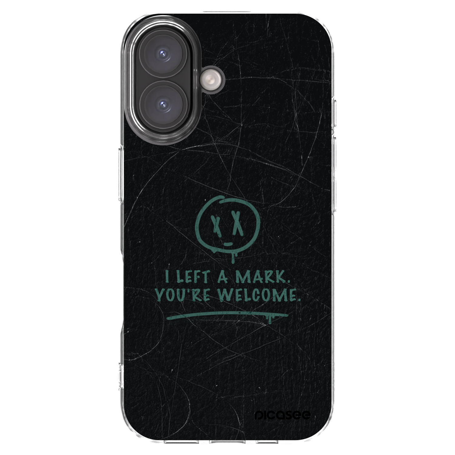 Picasee silikonowe przeźroczyste etui na Apple iPhone 16 - LEFT A MARK