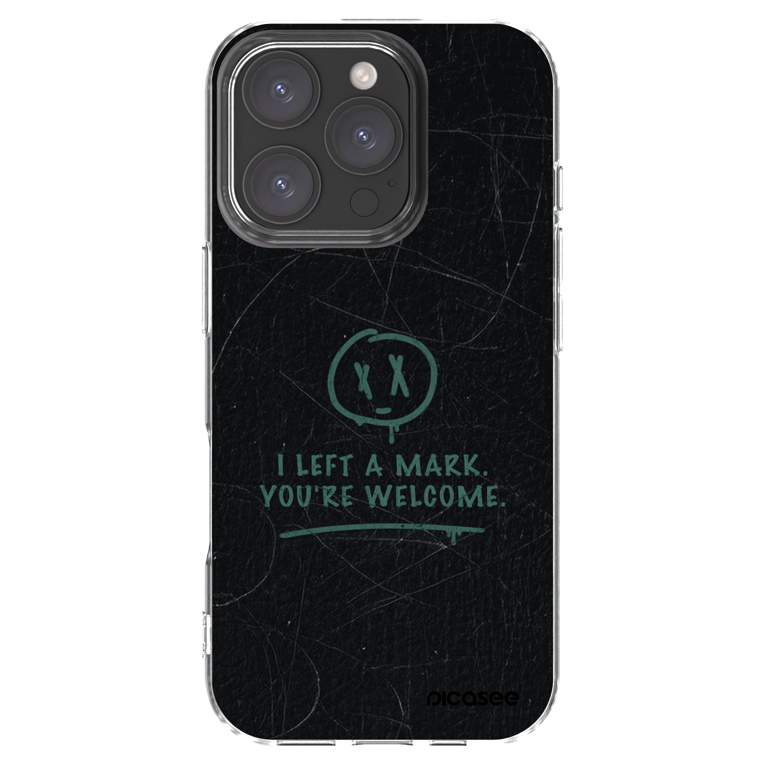 Picasee silikonowe przeźroczyste etui na Apple iPhone 16 Pro - LEFT A MARK