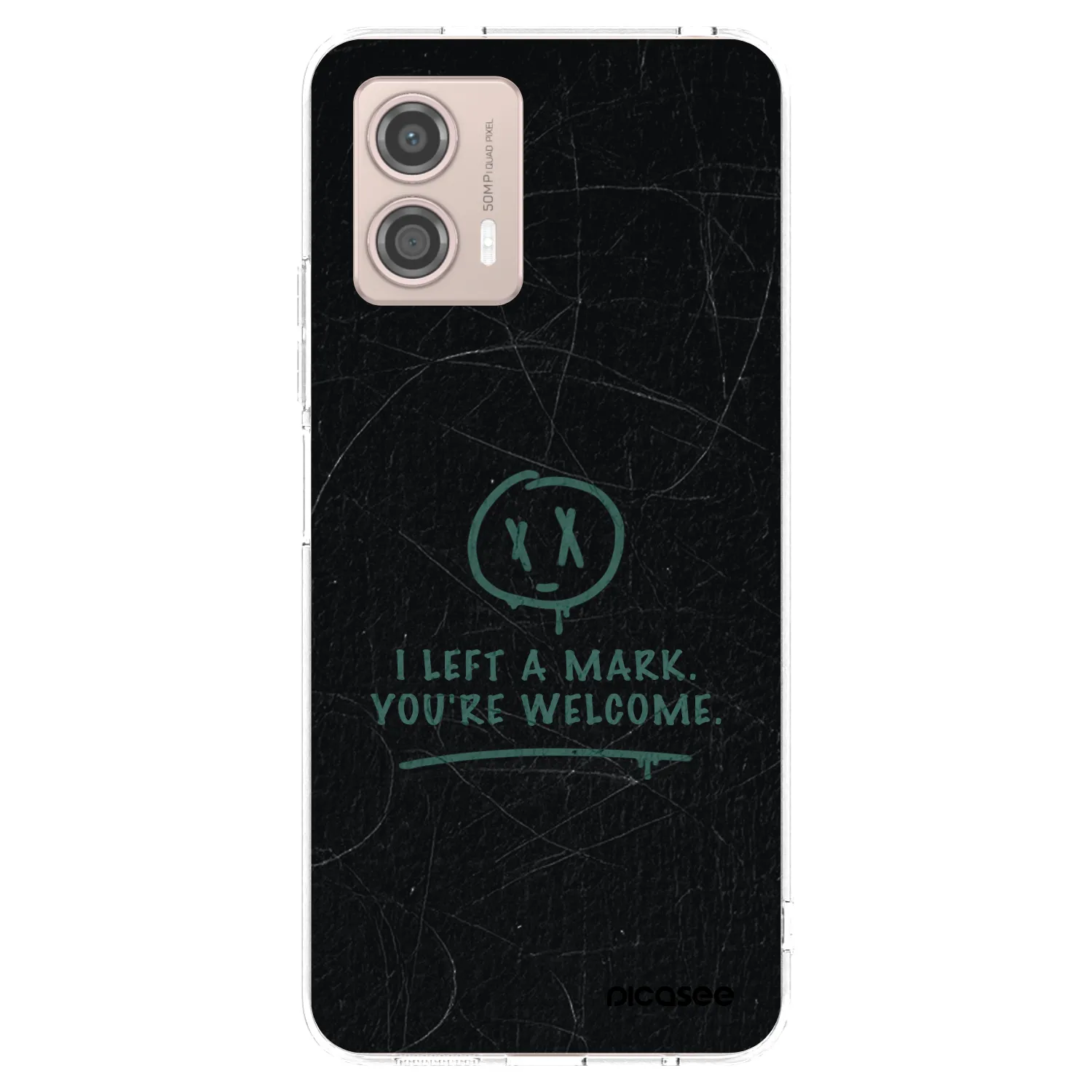 Picasee silikonowe przeźroczyste etui na Motorola Moto G53 5G - LEFT A MARK