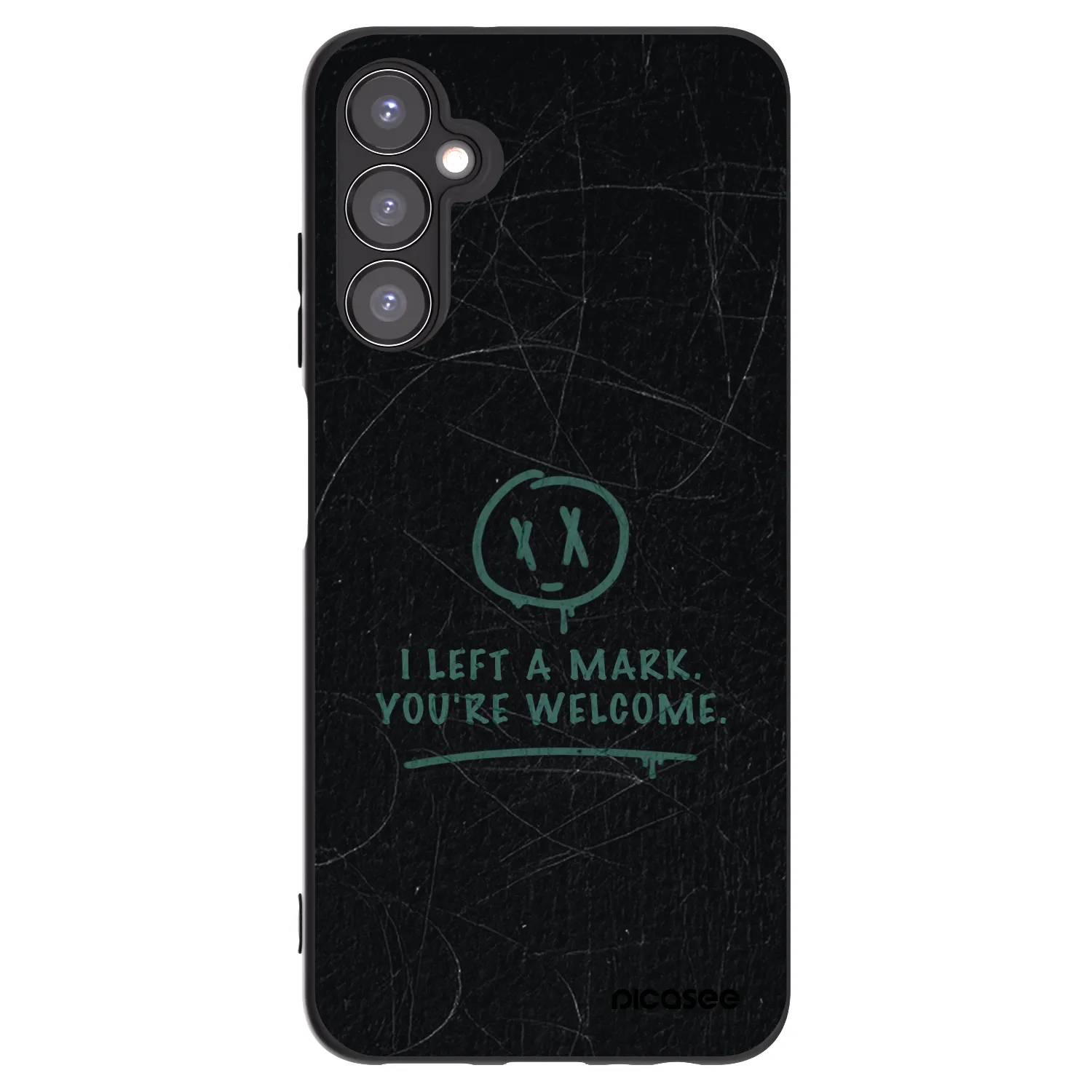 Picasee silikonowe czarne etui na Samsung Galaxy A05s A057G - LEFT A MARK